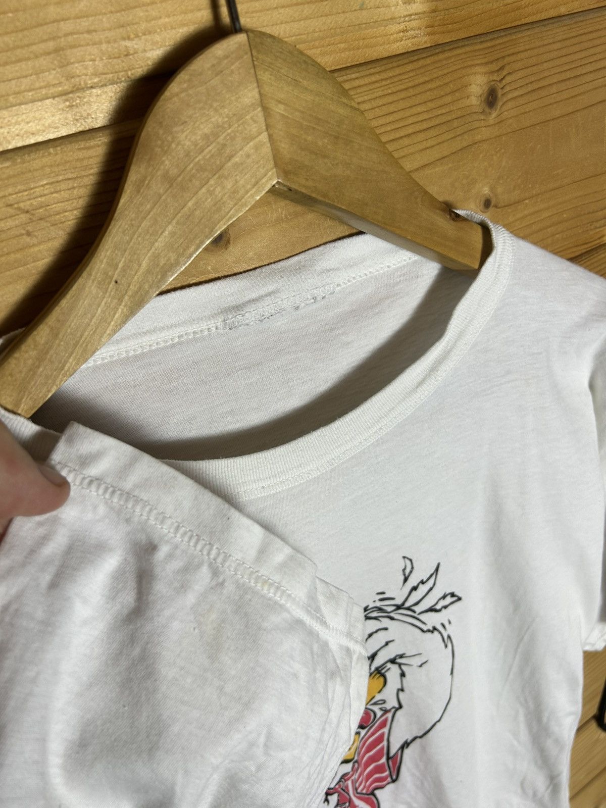 Vintage Vintage 80s I don’t do mornings duck t shirt Size US L / EU 52-54 / 3 - 6 Thumbnail