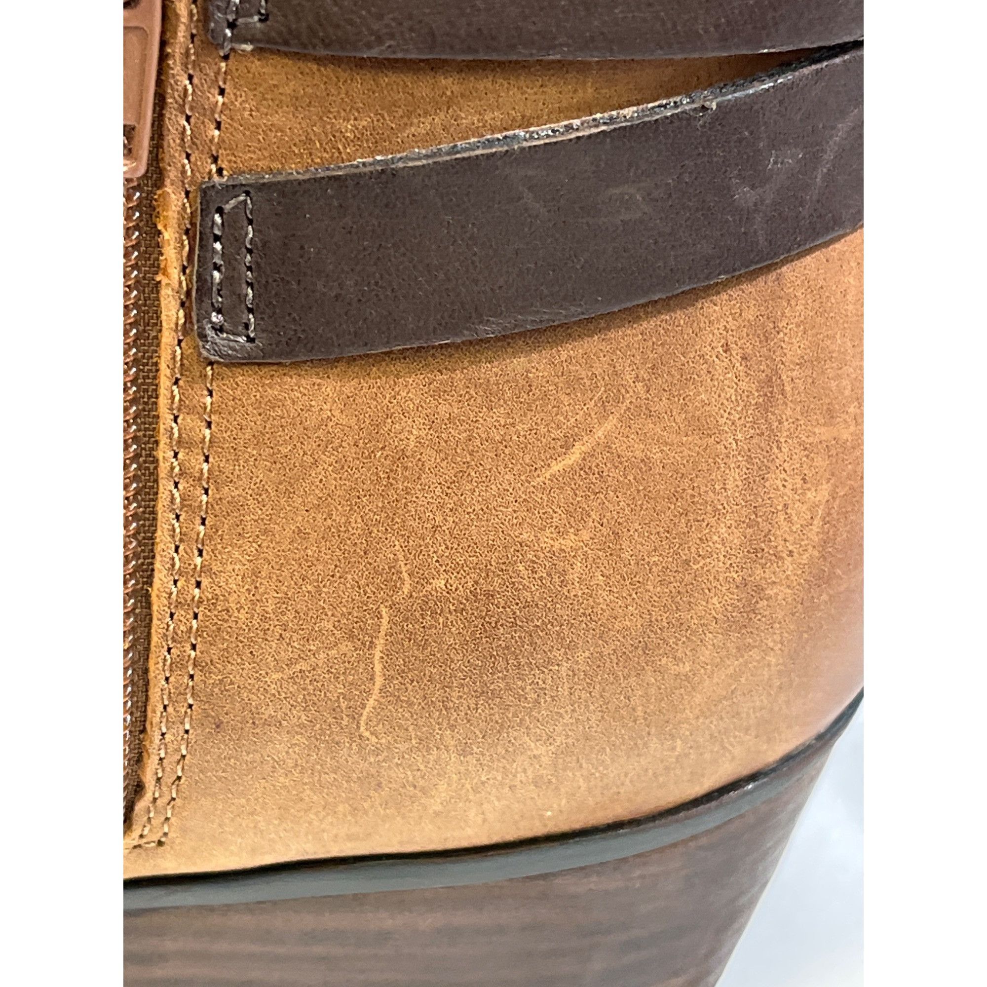 Clarks Clarks Womens Tan Ankle Heel Boots Size 8.5M SKU 6601 Size US 8.5 / IT 38.5 - 8 Thumbnail