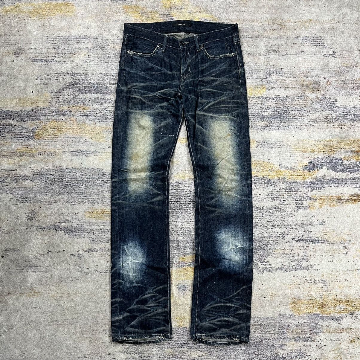 Tornado Mart Civarize clawmark spiral wash denim pants Size US 32 / EU 48 - 1 Thumbnail