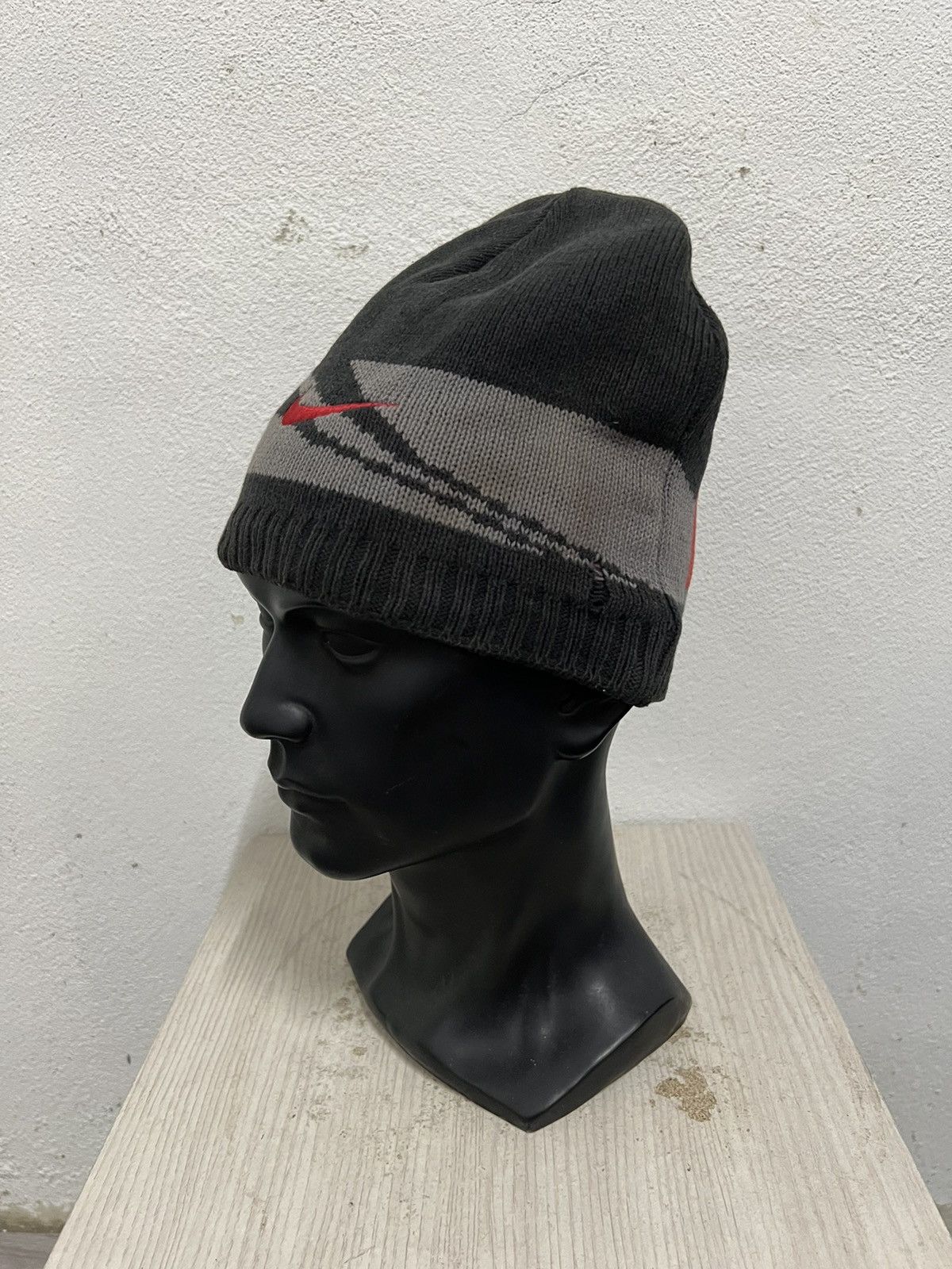 Vintage Vintage Nike Spell Out Beanie Hat Size ONE SIZE - 4 Thumbnail
