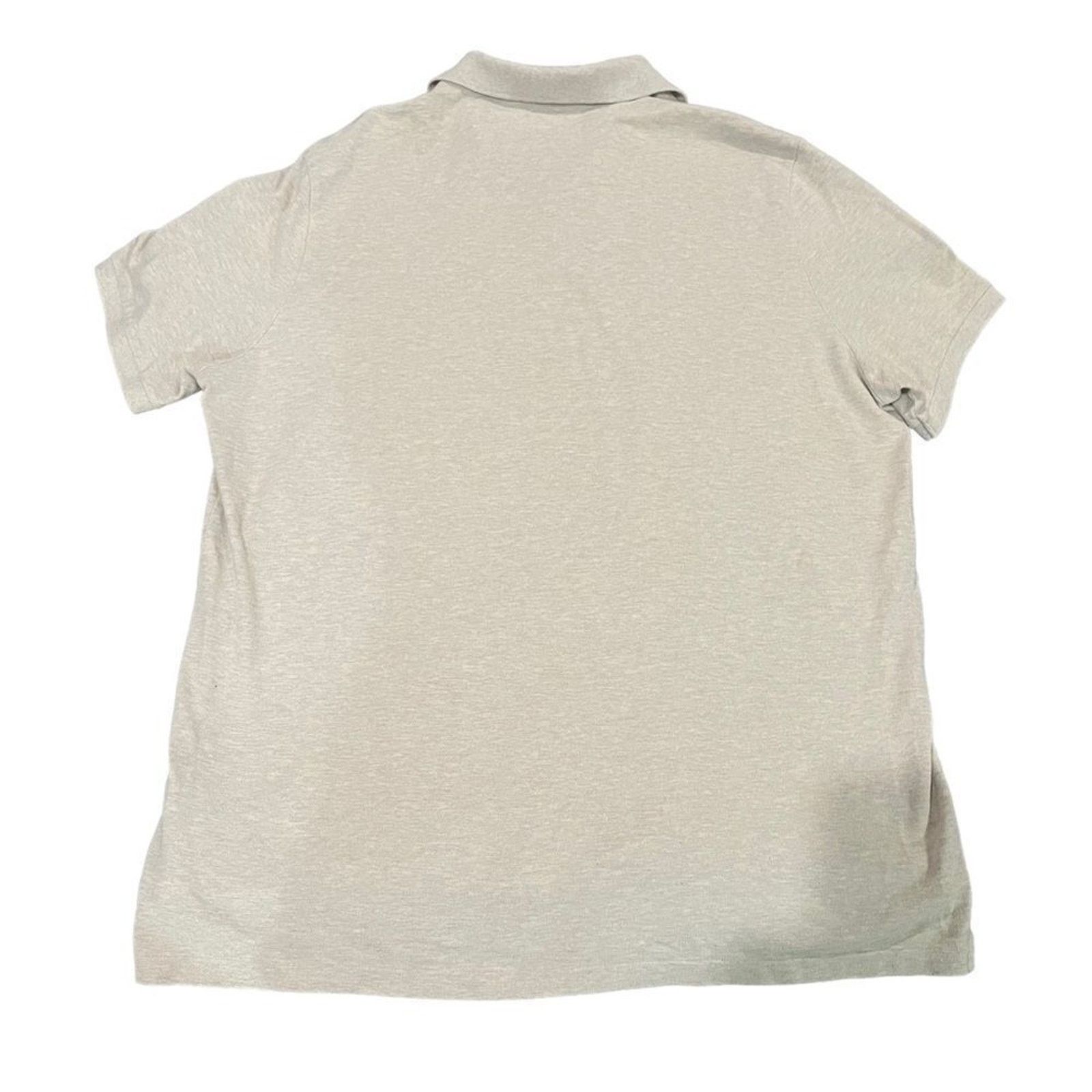 Polo Ralph Lauren Polo Ralph Lauren Polo Shirt Mens 2XL Beige Classic Fit Size US XXL / EU 58 / 5 - 4 Thumbnail