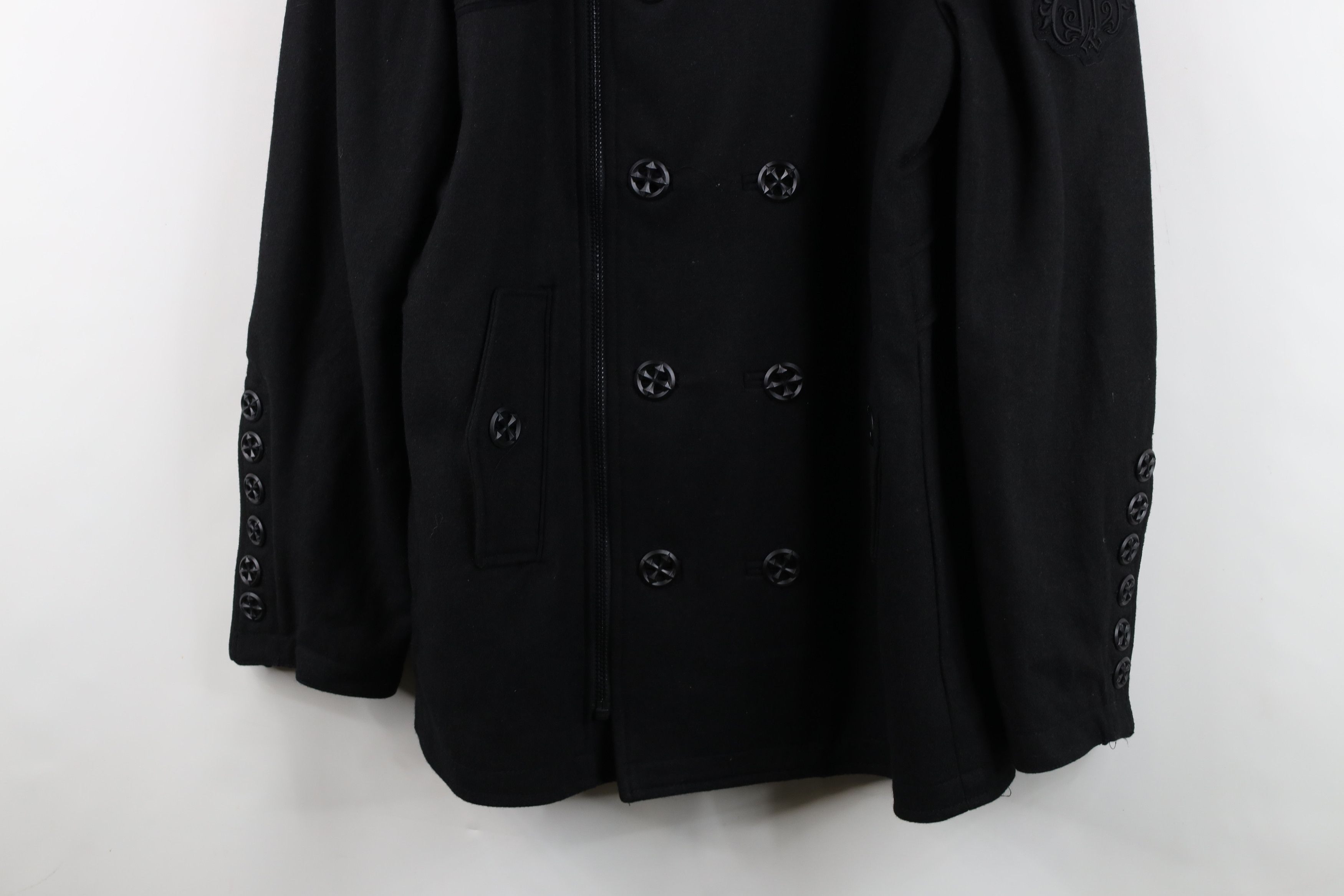 Affliction Affliction Cross UFC MMA Fighting Peacoat Jacket Black Size US L / EU 52-54 / 3 - 3 Thumbnail