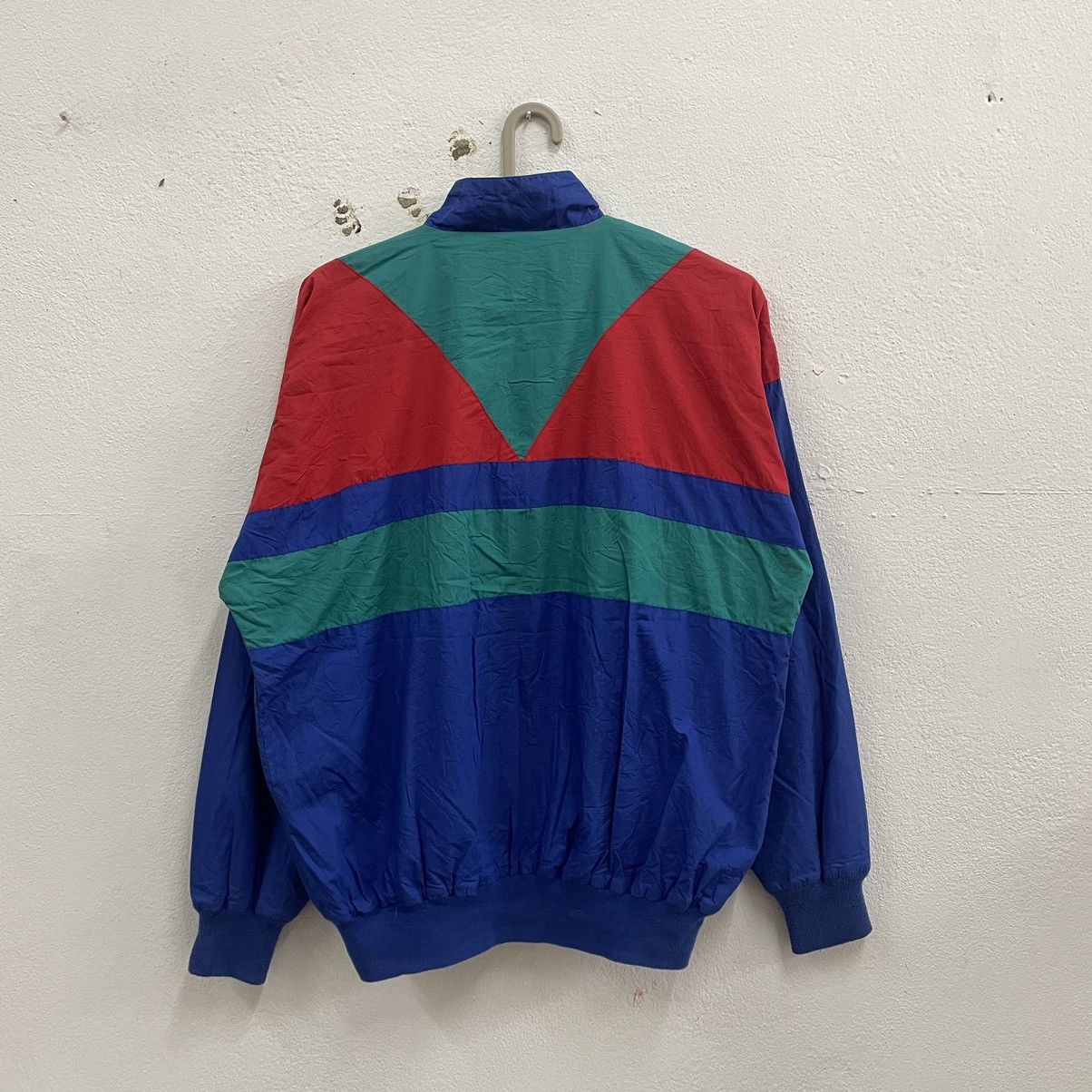 Adidas × Vintage 🔥Vintage Adidas Retro Tricolour Full Zipper Light Jacket Size US L / EU 52-54 / 3 - 2 Thumbnail