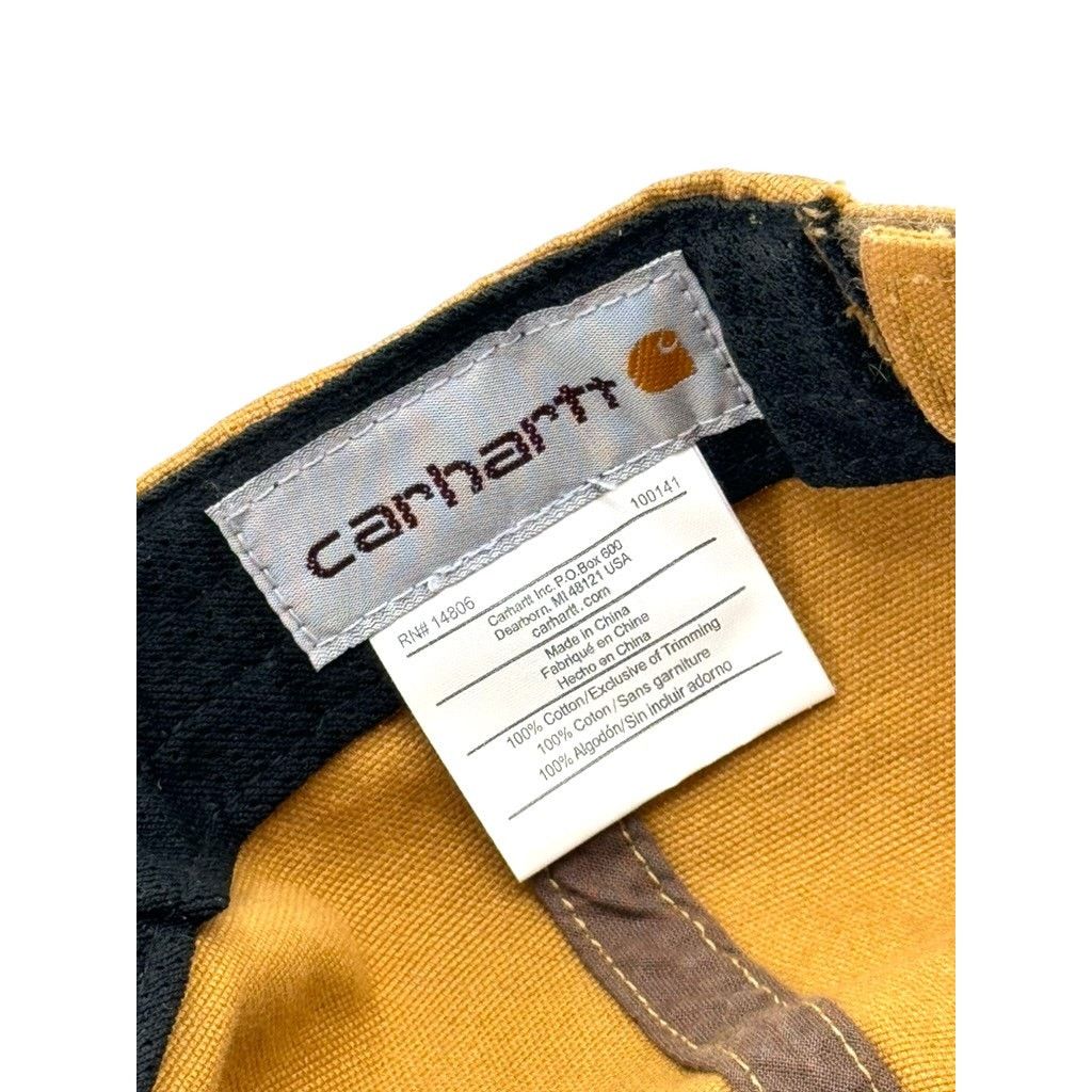 Carhartt Carhartt Brown Canvas Logo Adjustable Hat Size ONE SIZE - 5 Thumbnail