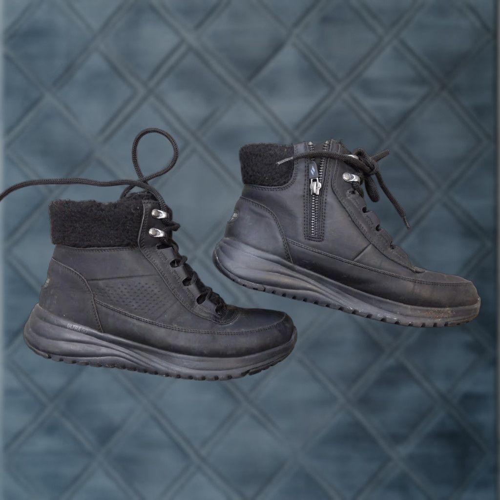 SKECHERS Skechers Snow Boots Womens 8 Black Waterproof Faux Fur Ankle Zip Winter UlTRA GO 144756 Size US 8 / IT 38 - 1 Thumbnail