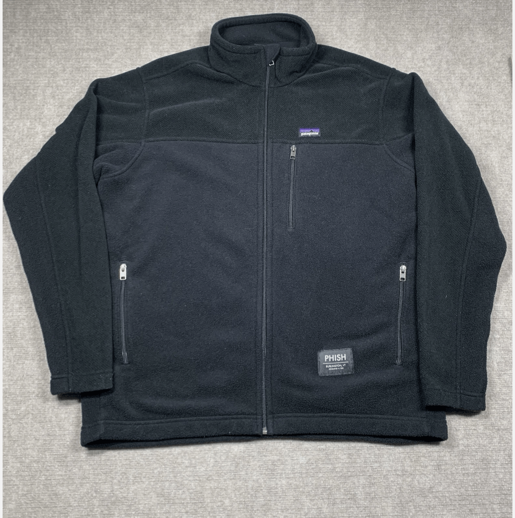 Patagonia Patagonia Synchilla Jacket Phish Mens XL Black Long Sleeve Size US XL / EU 56 / 4 - 1 Thumbnail