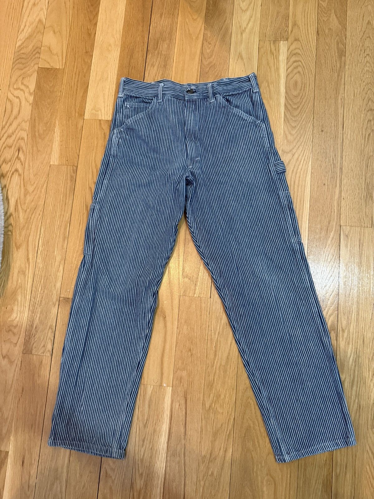 Stan Ray Stan Ray Railroad Hickory Stripe OG Painter Pants Size US 31 - 2 Thumbnail