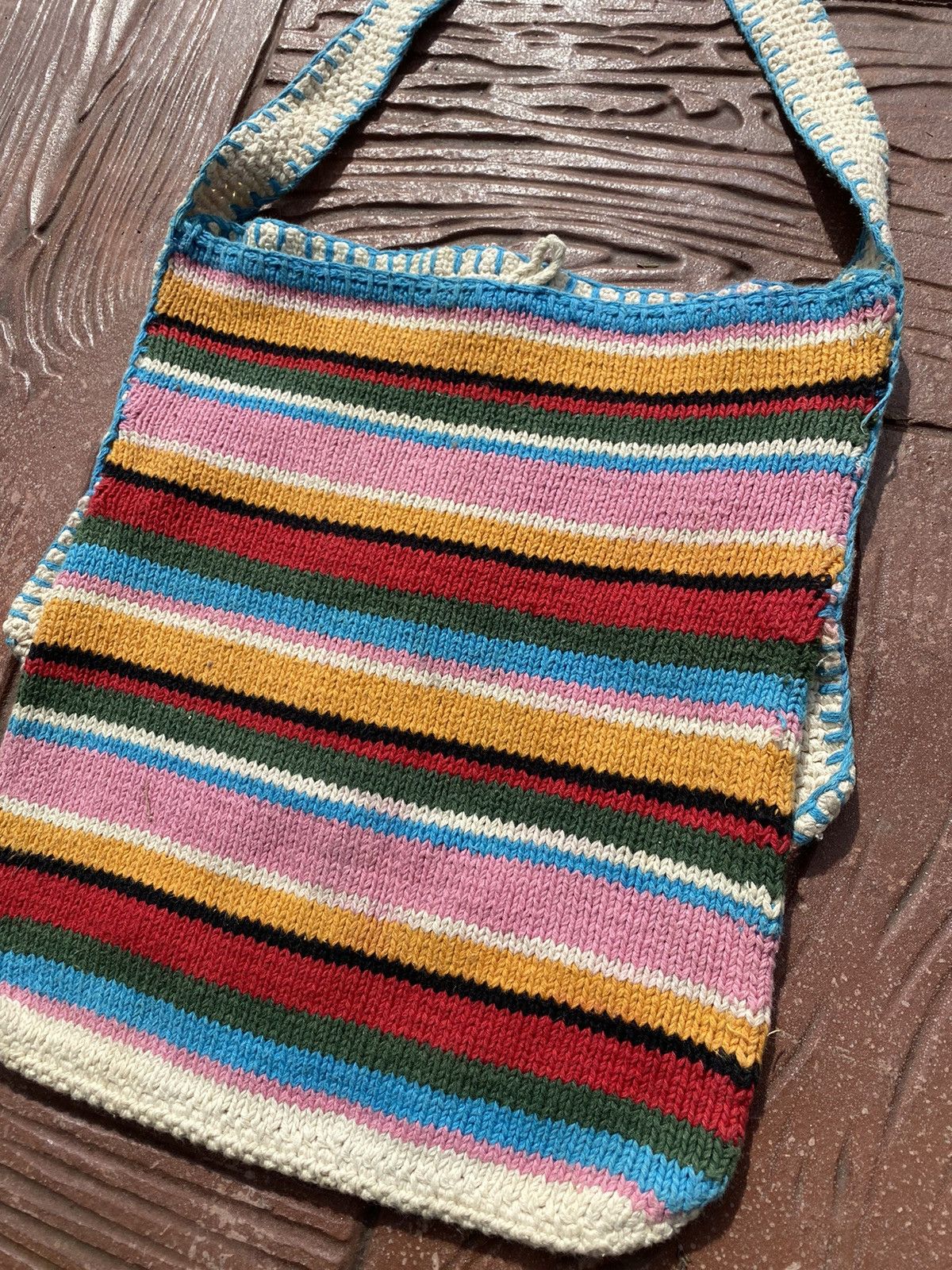 Hysteric Glamour ‼️ARCHIVED‼️90s HYSTERIC GLAMOUR Crochet Knit Sling Bag Size ONE SIZE - 13 Thumbnail