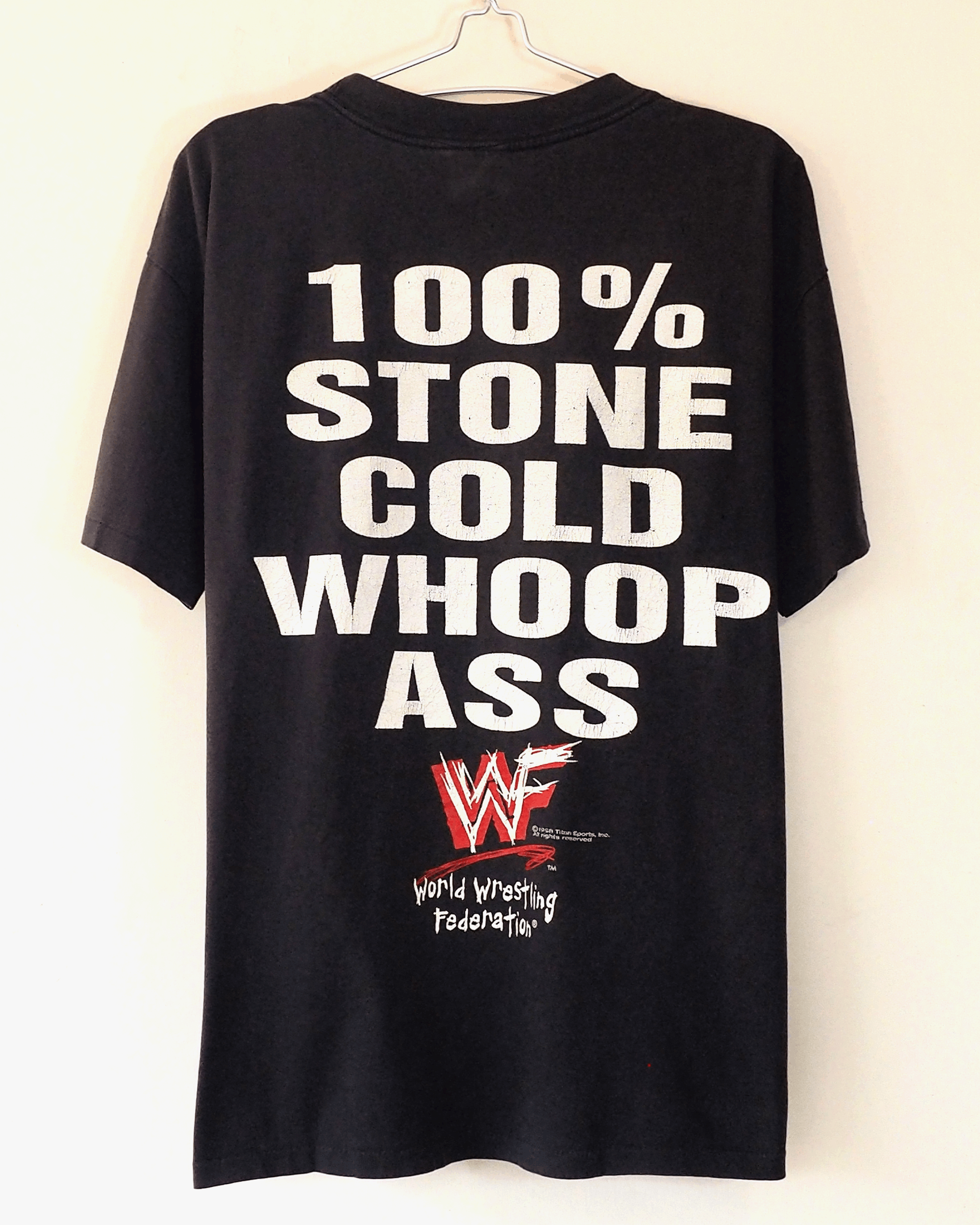 Vintage Vintage 1998 WWF/WWE 100% Stone Cold Whoop Ass Shirt Size XL Size US XL / EU 56 / 4 - 5 Thumbnail