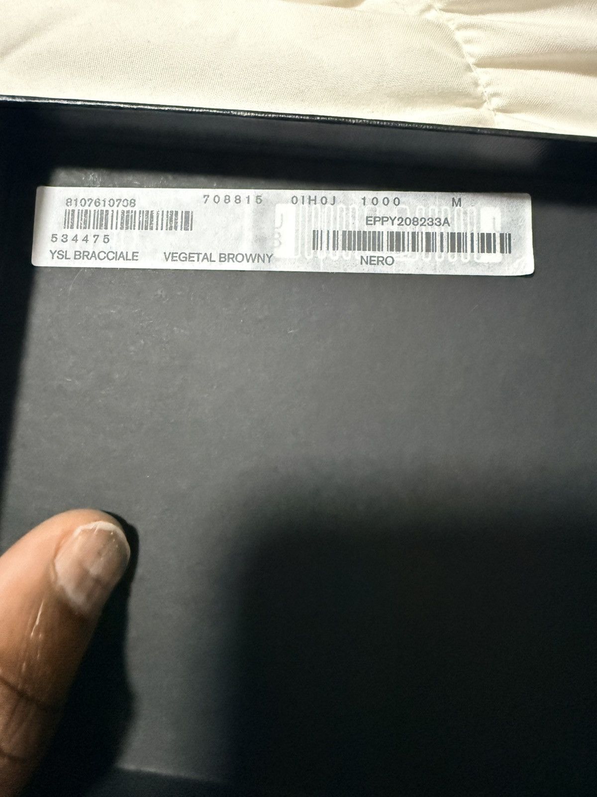 Yves Saint Laurent YSL leather band Size 26 - 4 Thumbnail