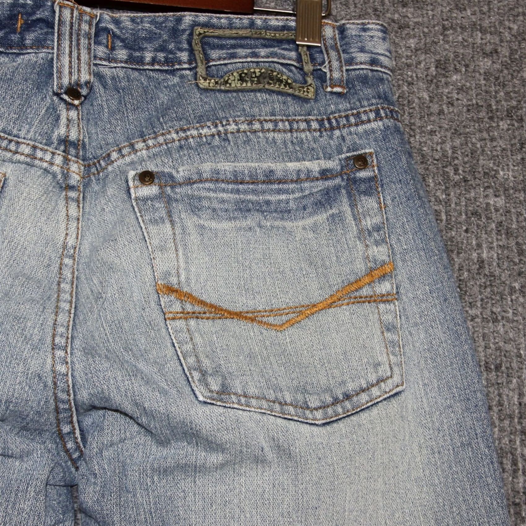 CO VINTAGE Plugg Jeans Co Womens Light Wash Jeans Size 32 Retro 100% Cotton Jeans Blue Size 24" / US 00 / IT 34 - 5 Thumbnail