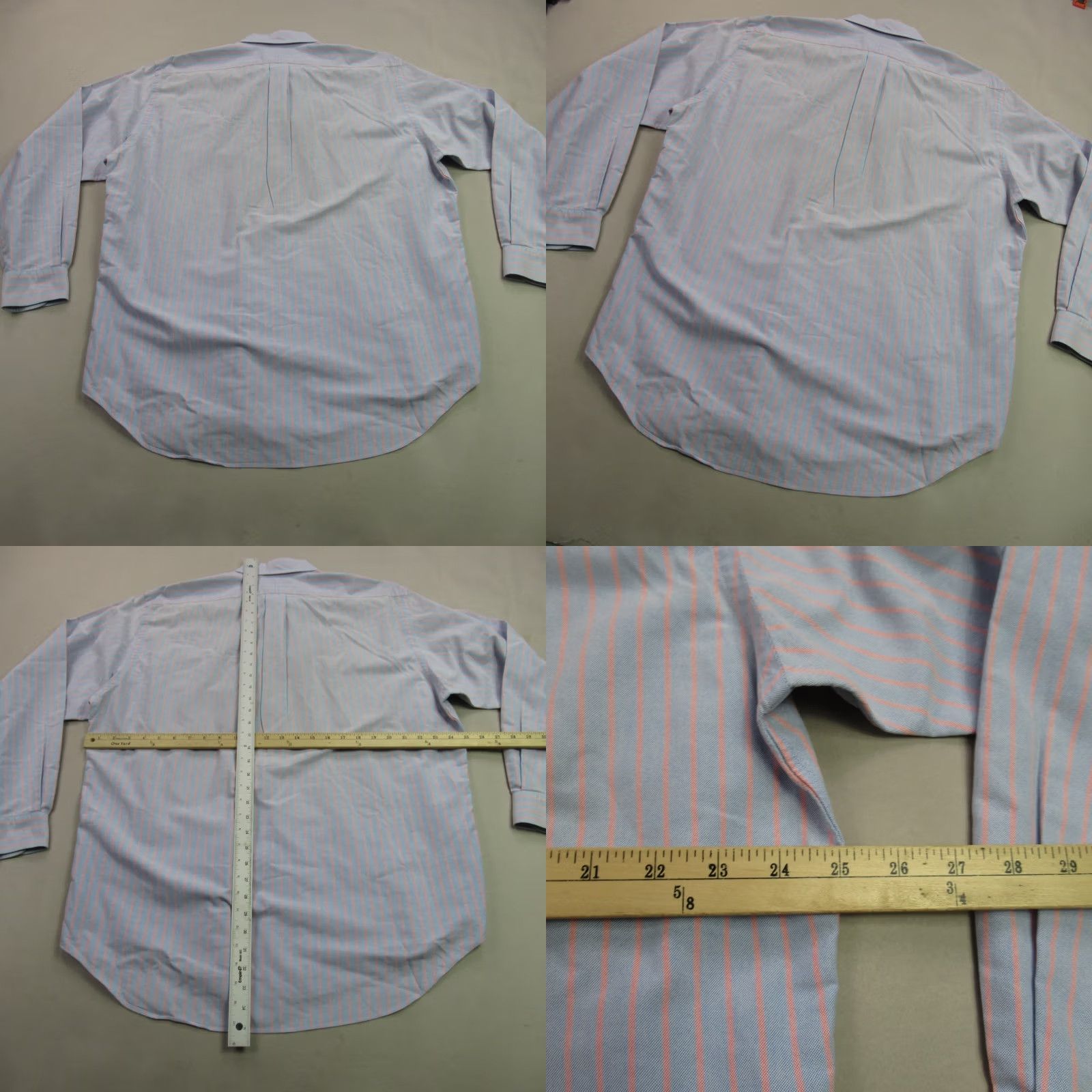 Polo Ralph Lauren Ralph Lauren Shirt Mens Long Sleeve Button Front Stripes Classic Orange Multicolor 100% Cotton Knit with Logo, Embroidered, Pocket, Regular Fit, L Size US L / EU 52-54 / 3 - 8 Thumbnail