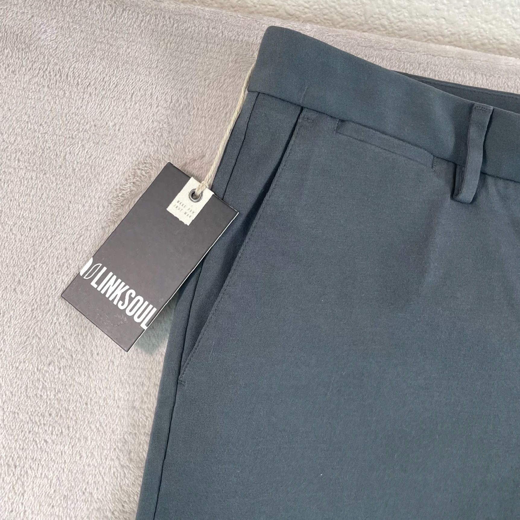 Vintage Linksoul Golf Performance Knit Chino Pants Men 36x32 Gravel Straight Leg NWT# Size US 36 / EU 52 - 2 Thumbnail