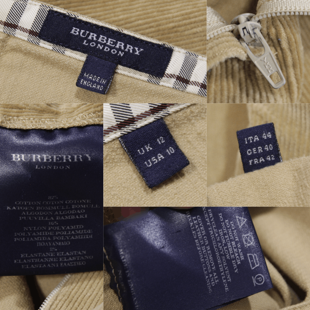 Burberry 00S Corduroy Skirt Vintage Size 30" / US 8 / IT 44 - 6 Thumbnail