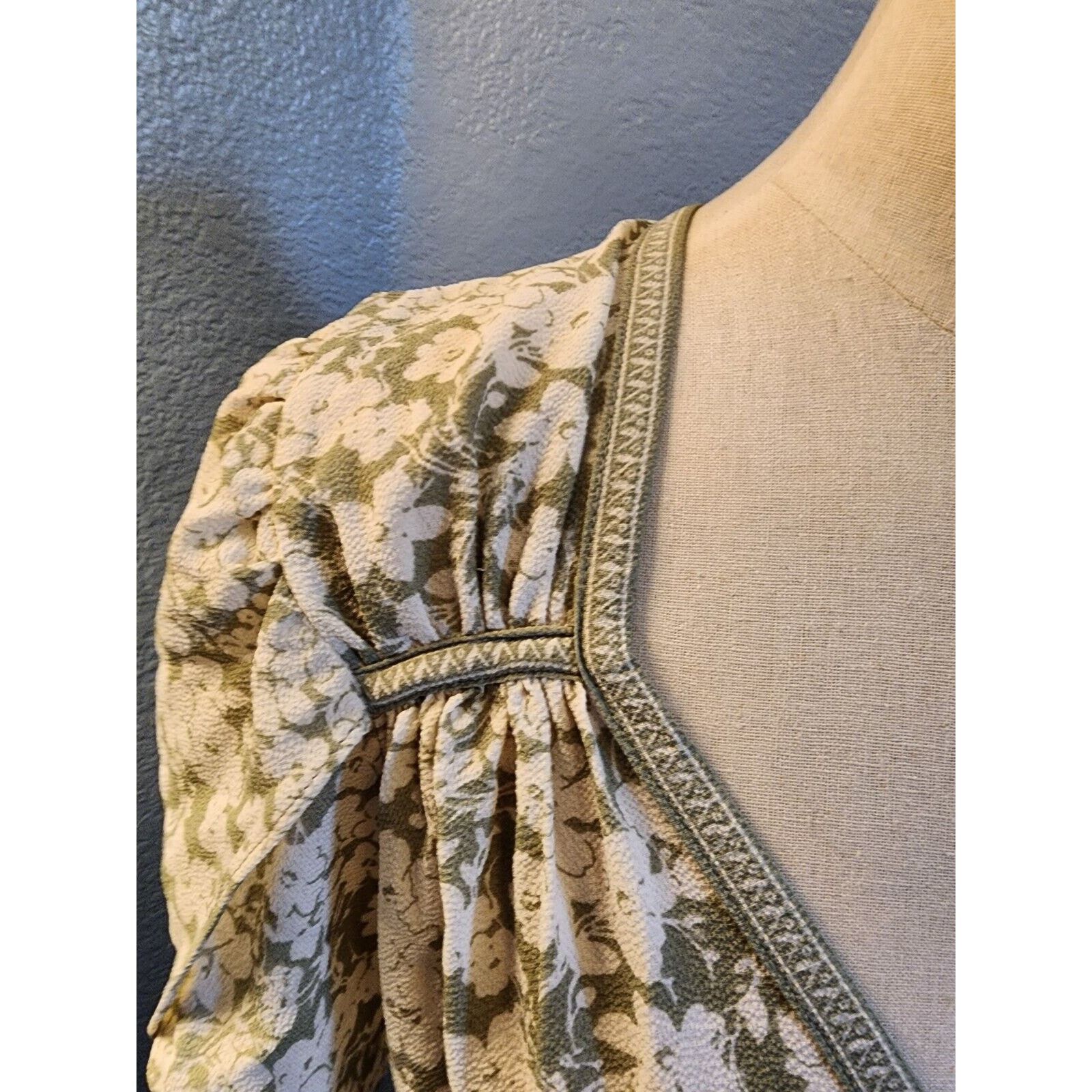 MAX&Co. NEW Max Studio Floral Boho Wrap Dress Large $138 MSRP Size L / US 10 / IT 46 - 3 Thumbnail