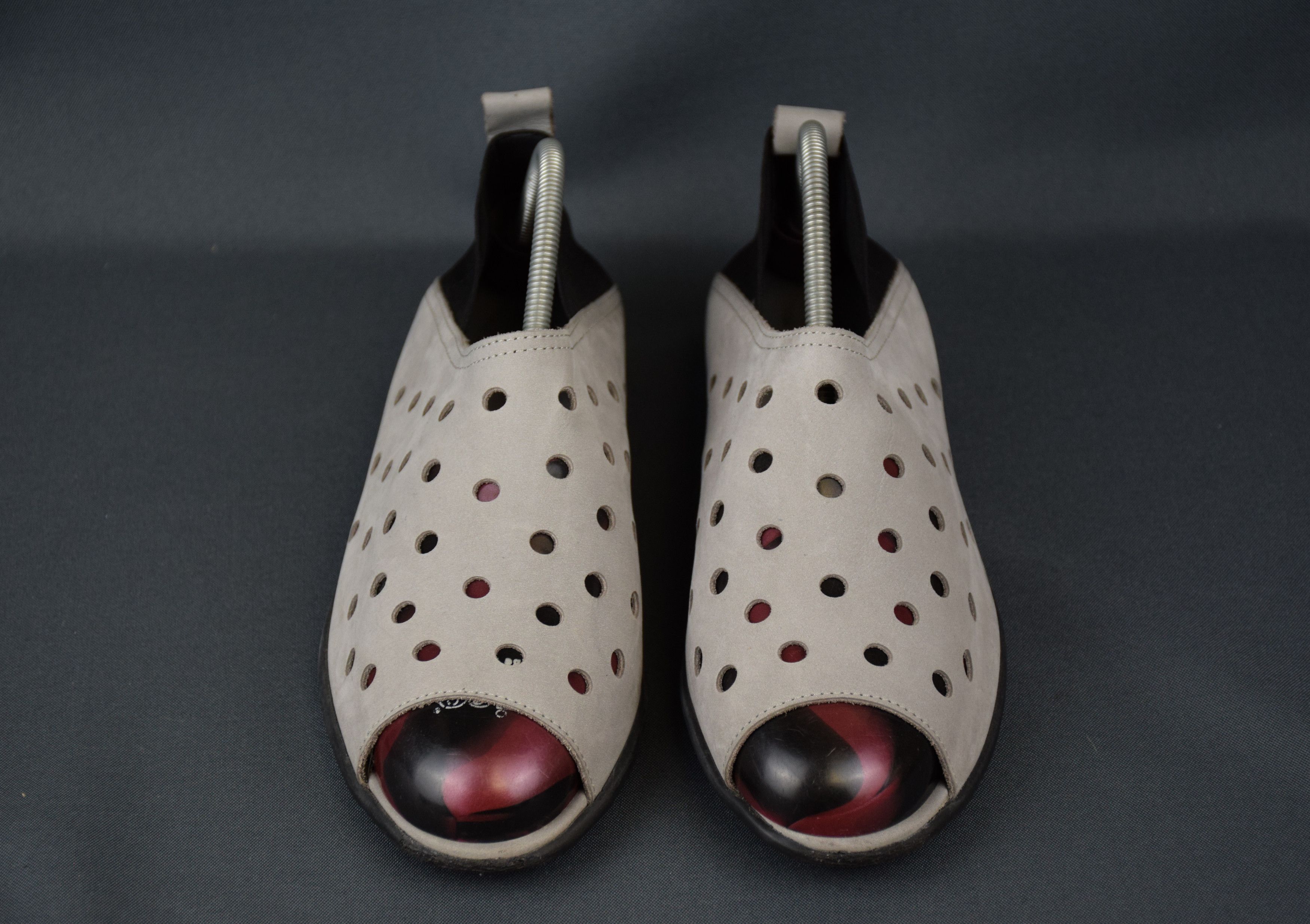 Designer ARCHE Drick Open Toe Gray Sandals Slip On US 9 UK 7 EU 40 Size US 9 / IT 39 - 4 Thumbnail