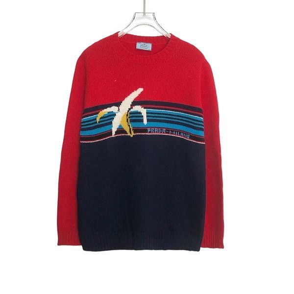 Prada Prada Banana Intarsia Sweater Size S Size US S / EU 44-46 / 1 - 1 Thumbnail