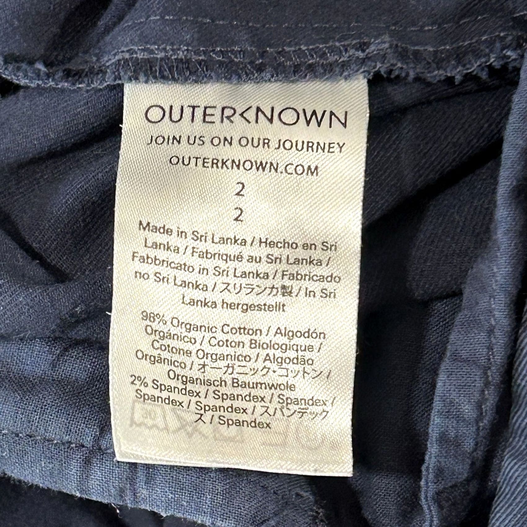 Outerknown VINTAGE? No — Outerknown Westbound Utility Pants Navy 27” Inseam Women’s 2 Size 26" / US 2 / IT 38 - 6 Thumbnail