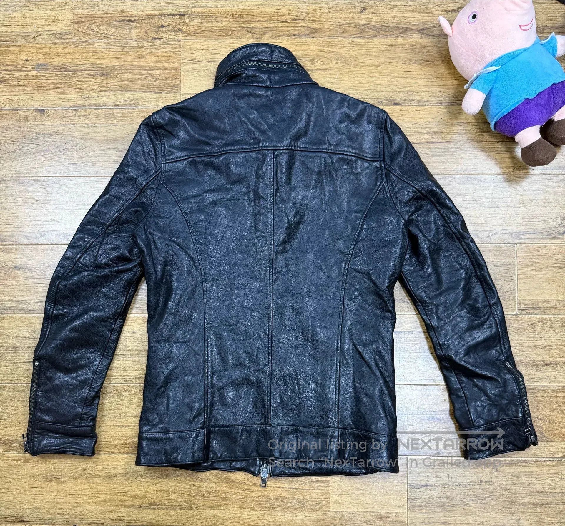 junhashimoto Junhashimoto Men's Leather Motorcycle Jacket. Size US M / EU 48-50 / 2 - 2 Thumbnail