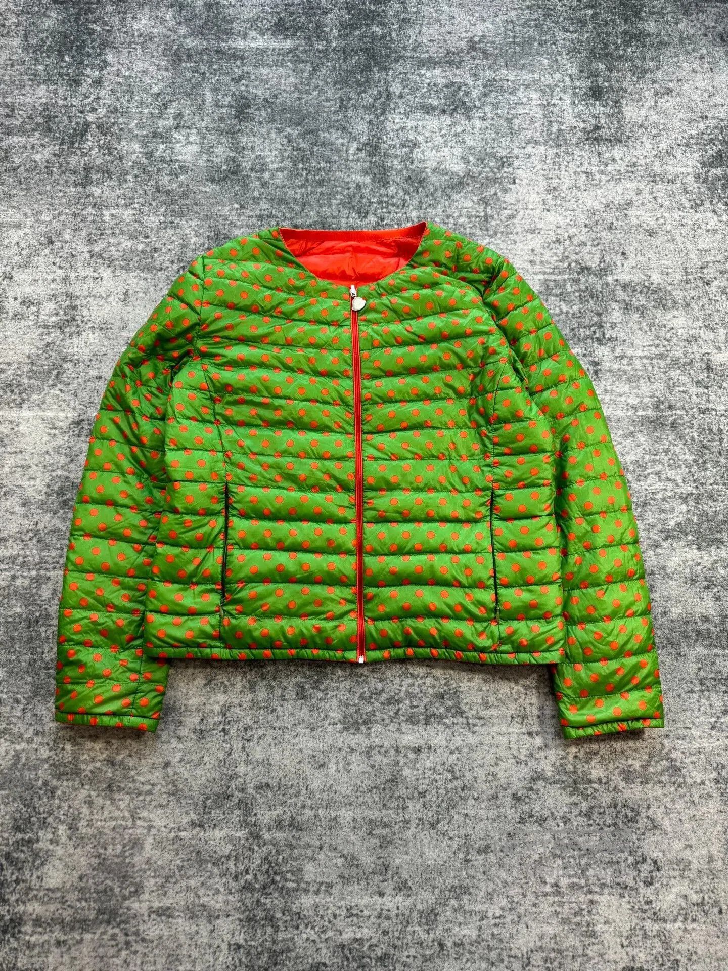 Moncler red lightweight reversible down jacket. Size US M / EU 48-50 / 2 - 5 Thumbnail