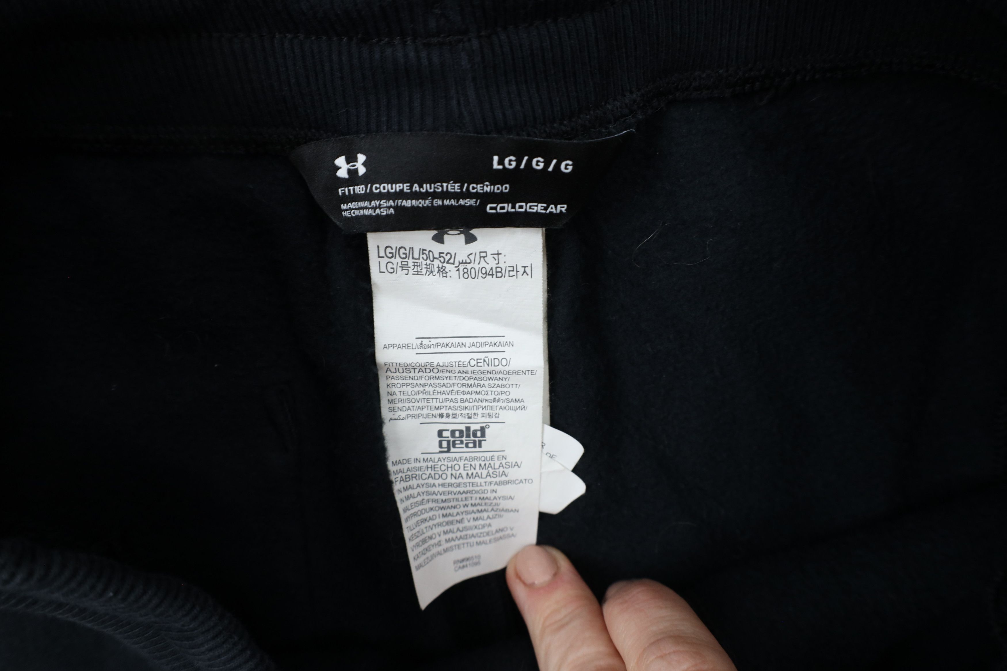 Under Armour × Vintage Under Armour Fitted ColdGear Cuffed Sweatpants Joggers Black Size US 36 / EU 52 - 6 Thumbnail