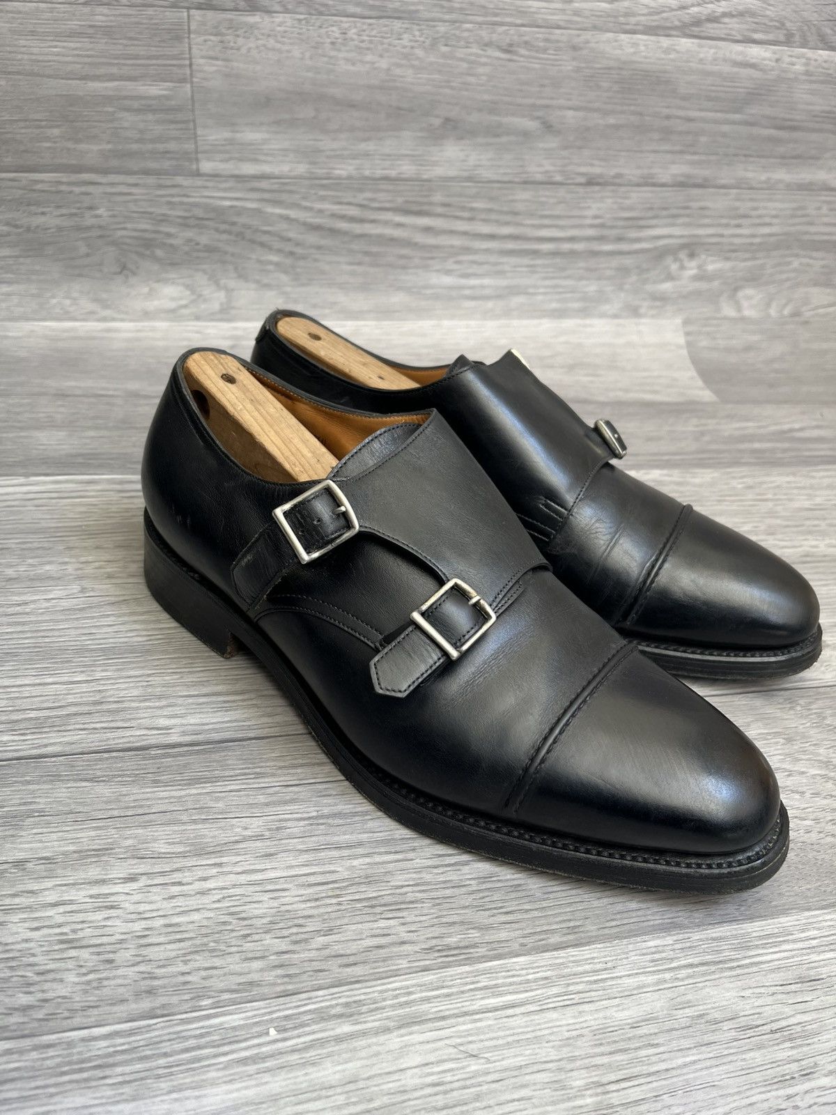 John Lobb John lobb william 2 monk strap black leather dress shoes Size US 8 / EU 41 - 9 Thumbnail