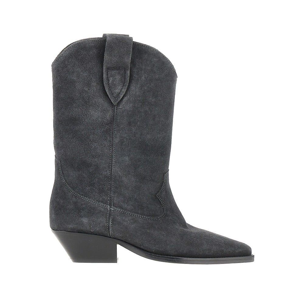 Isabel Marant Suede Leather 'duerto' Texan Boots (It 37) in Gray, Women's