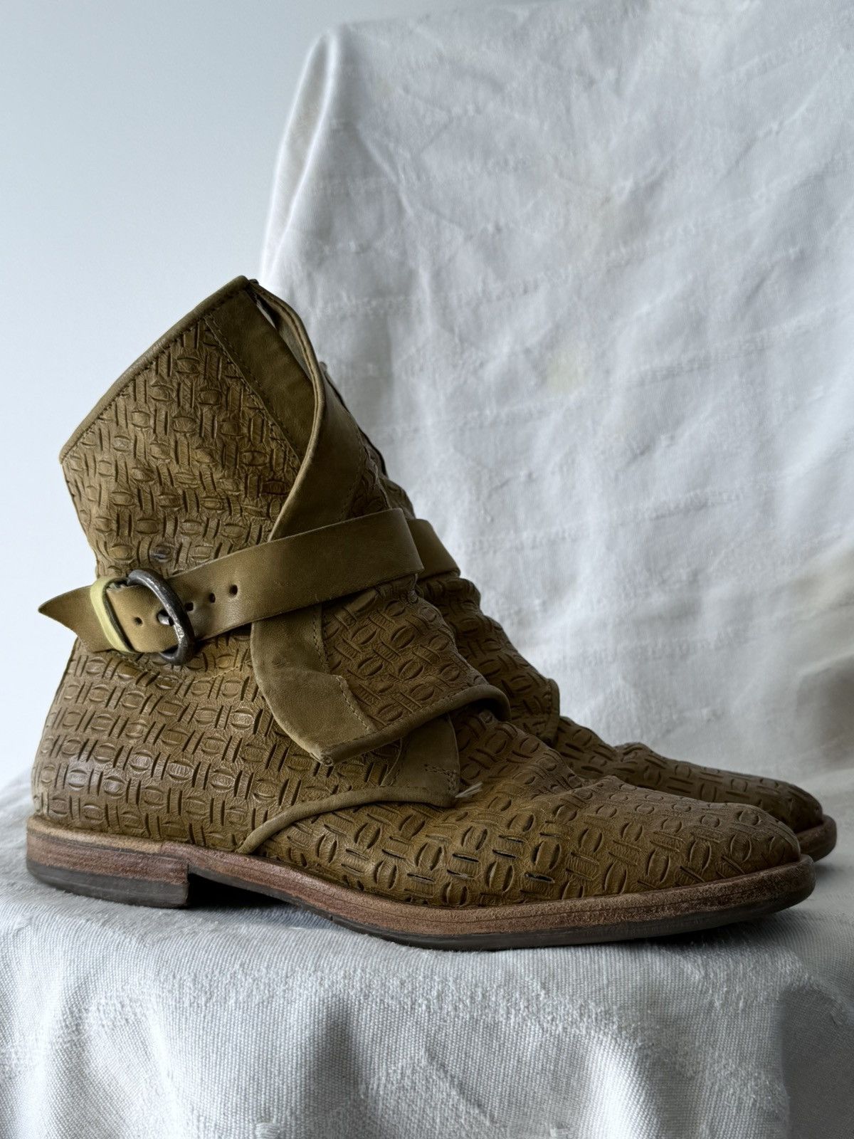 A.S.98 Avant Garde A.S. 98 Guidi Style Leather Biker Boots Size US 7 / EU 40 - 1 Thumbnail