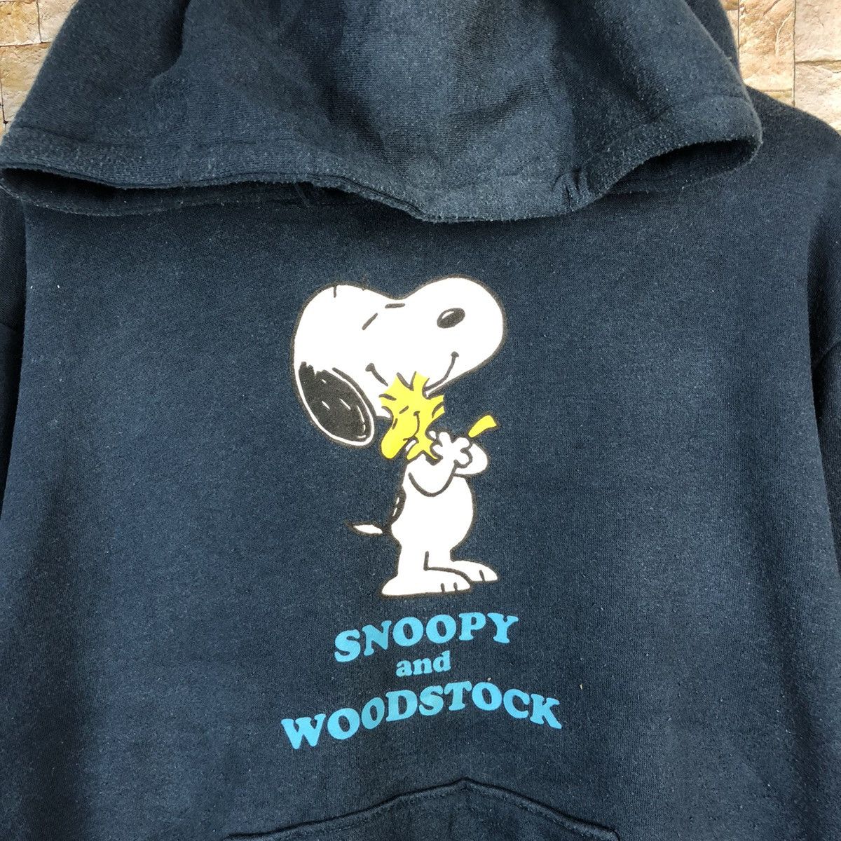 Cartoon Network Peanuts Snoopy & Woodstock Dark Blue Hoodie #A703 Size US L / EU 52-54 / 3 - 5 Thumbnail