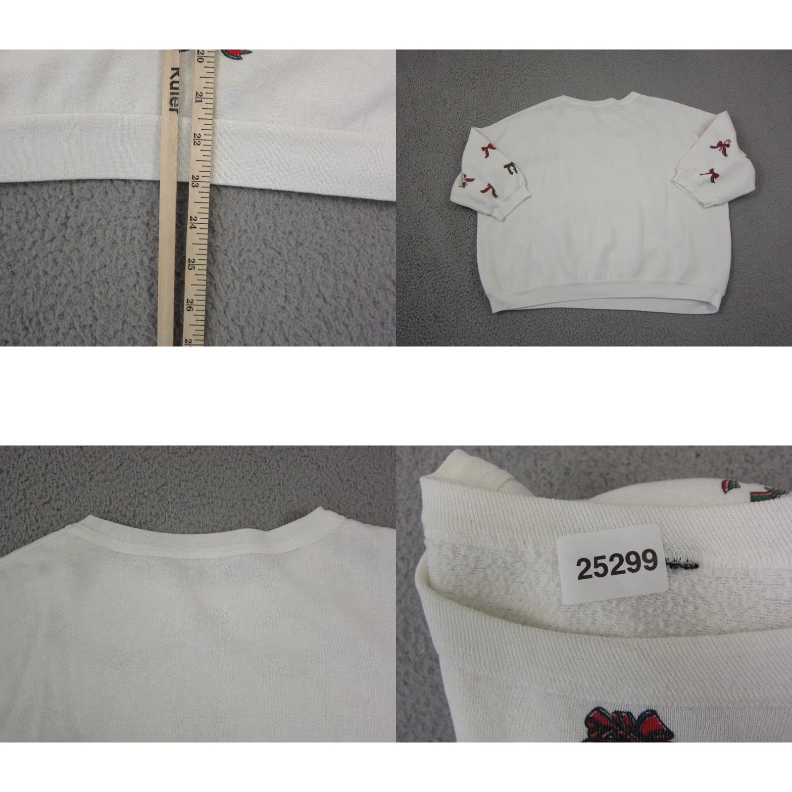 Vintage VINTAGE Christmas Sweatshirt Mens M White 3/4 Sleeve Crew Neck Pullover Teddy Bear 90s Size US M / EU 48-50 / 2 - 8 Thumbnail