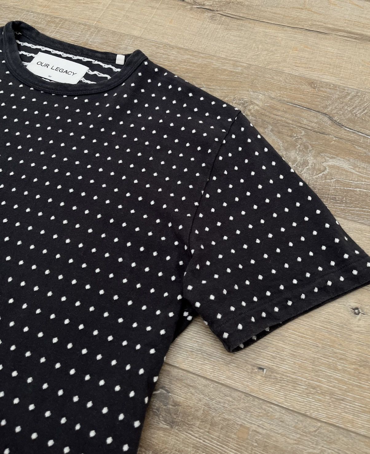 Our Legacy Our Legacy Jacquard Dot T-Shirt Size US L / EU 52-54 / 3 - 4 Thumbnail
