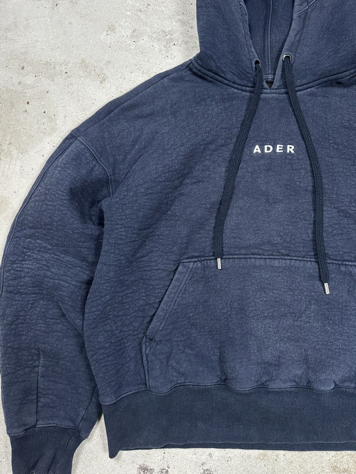 Ader Error Ader Error Navy Boxy Camel Hoodie Center Logo Size US S / EU 44-46 / 1 - 5 Thumbnail