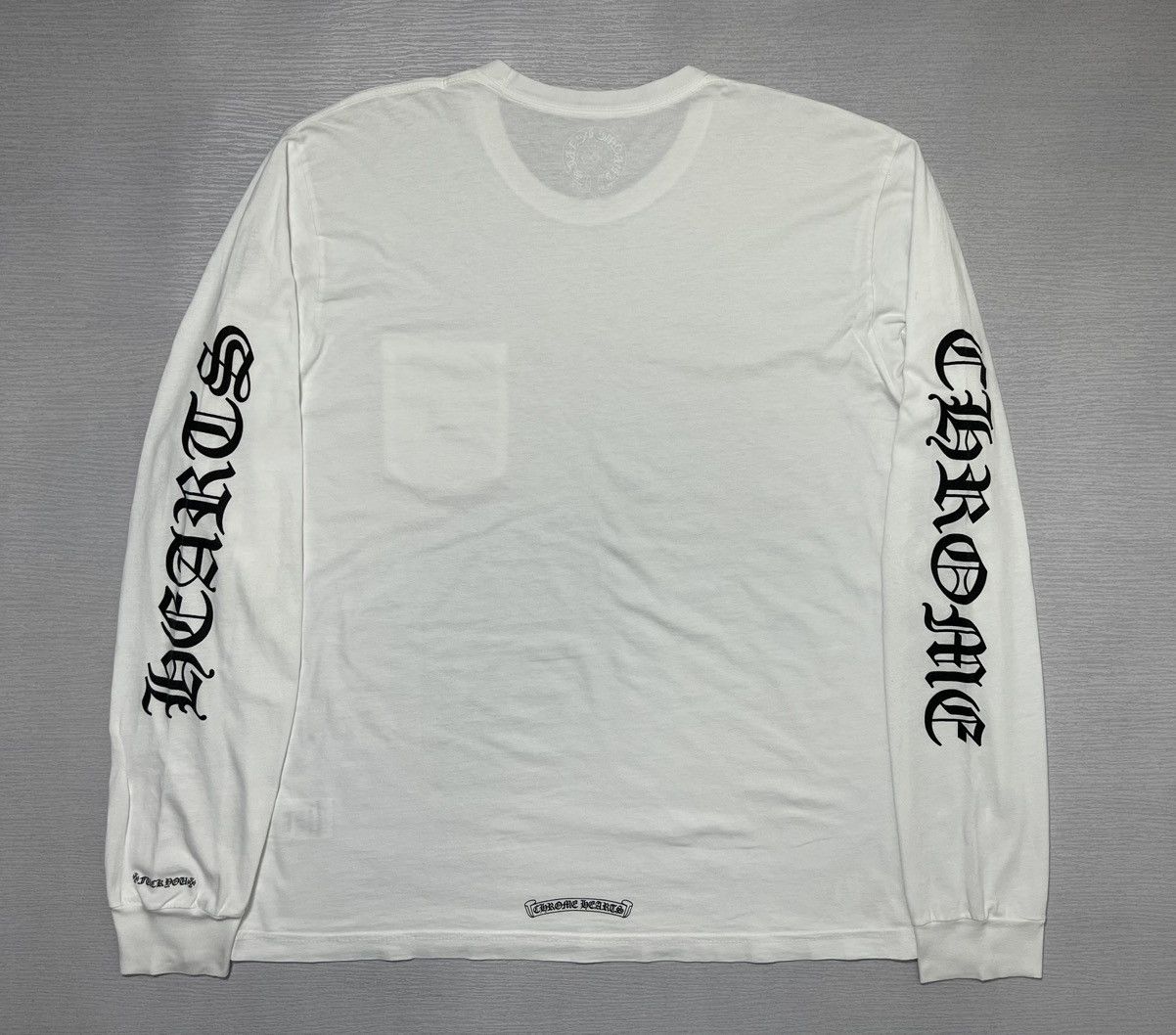 Chrome Hearts Chrome Hearts - Neck Script Logo Pocket L/S Shirt Size US XL / EU 56 / 4 - 2 Thumbnail