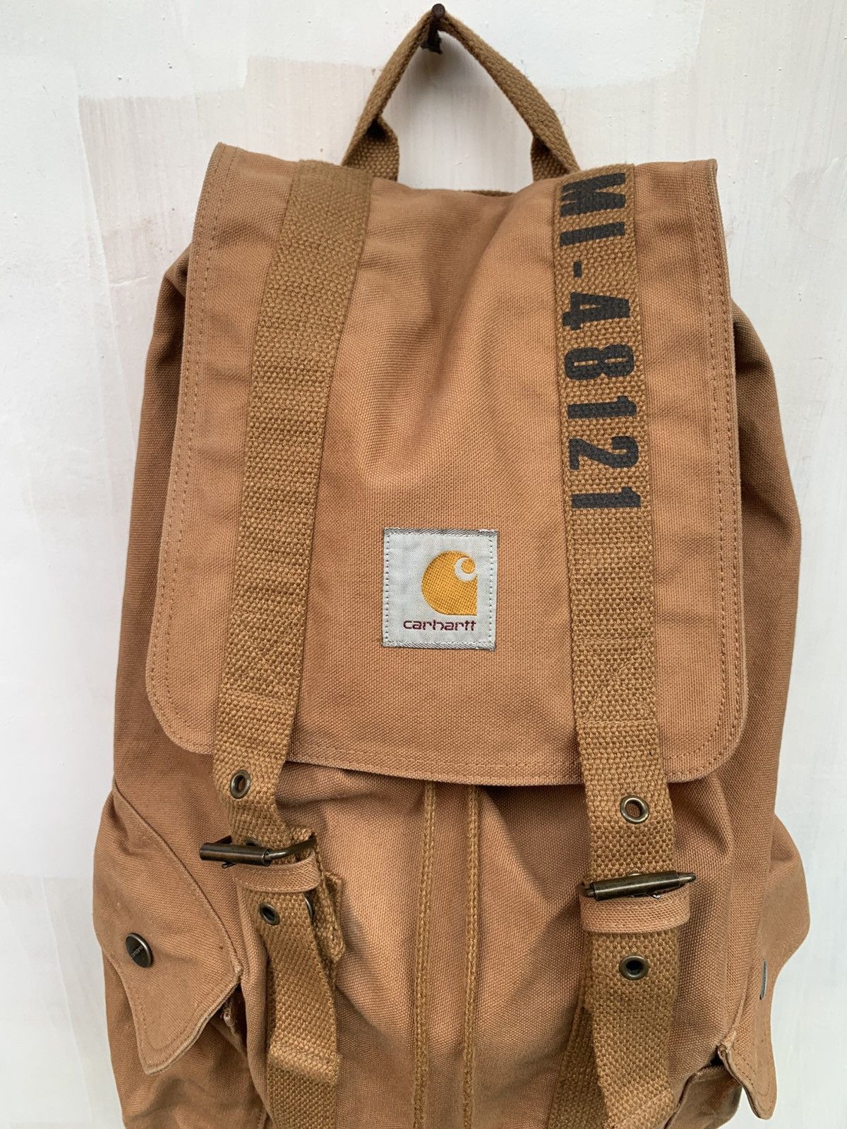 Carhartt 🔥RARE🔥 Vintage CARHARTT MI-48121 MILITARY DUCK CANVAS Size ONE SIZE - 3 Thumbnail