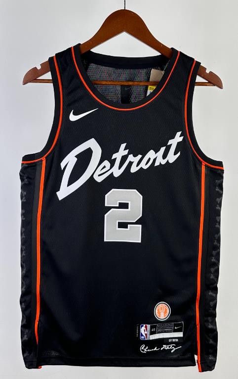 NBA 2024 Season Detroit Pistons #2 Cade Cunningham Jersey Size US S / EU 44-46 / 1 - 1 Thumbnail