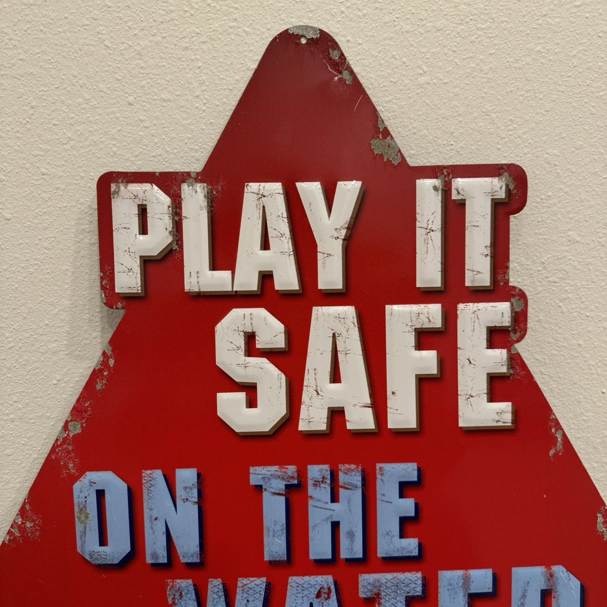 Budweiser × Vintage 2009 Budweiser “Play It Safe On The Water” 24x21in Tin Sign Size ONE SIZE - 6 Thumbnail