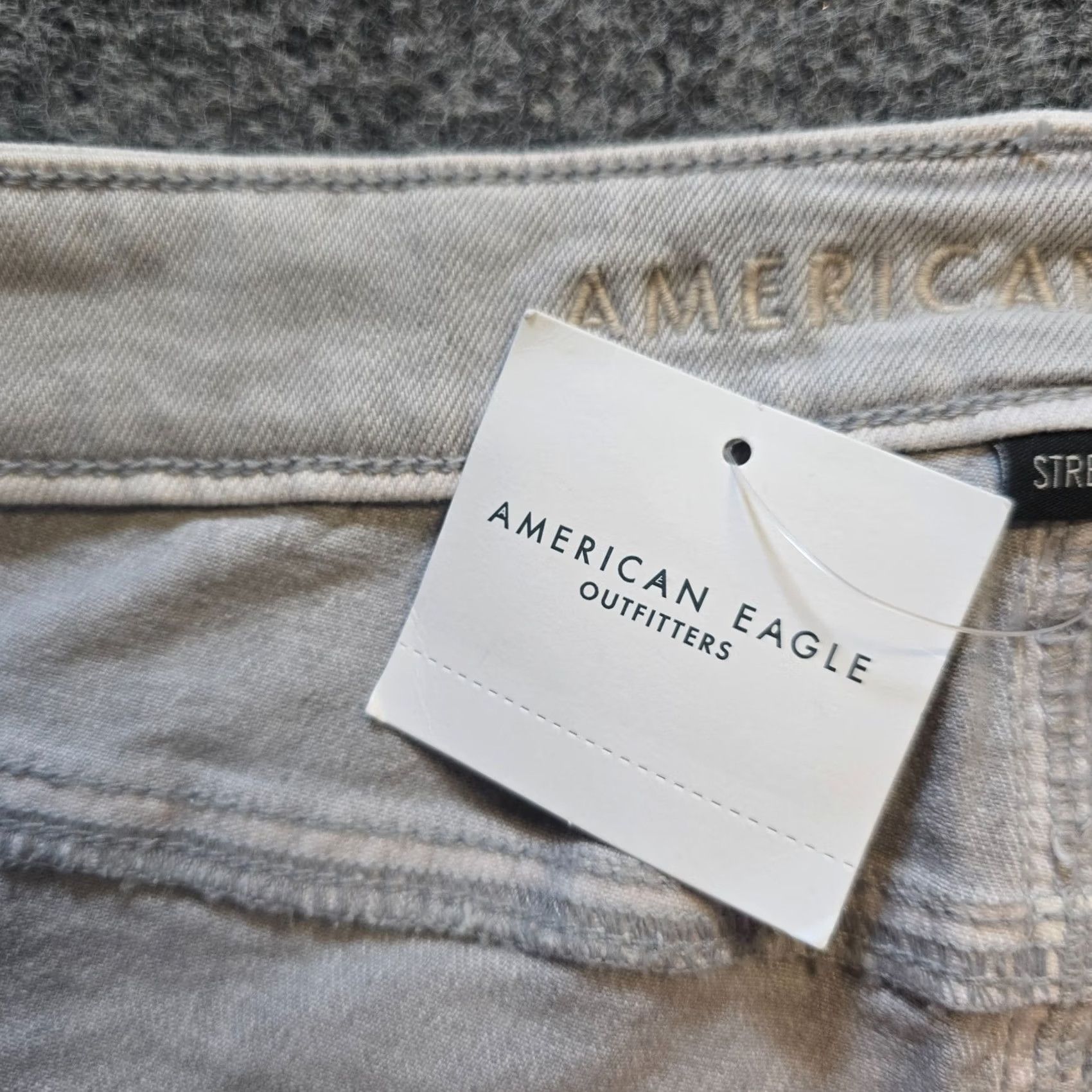 American Eagle Outfitters American Eagle Jeans Womens Size 18 Gray Stovepipe Wide Leg Denim Baggy Capsule Size 40" / US 18 - 6 Thumbnail