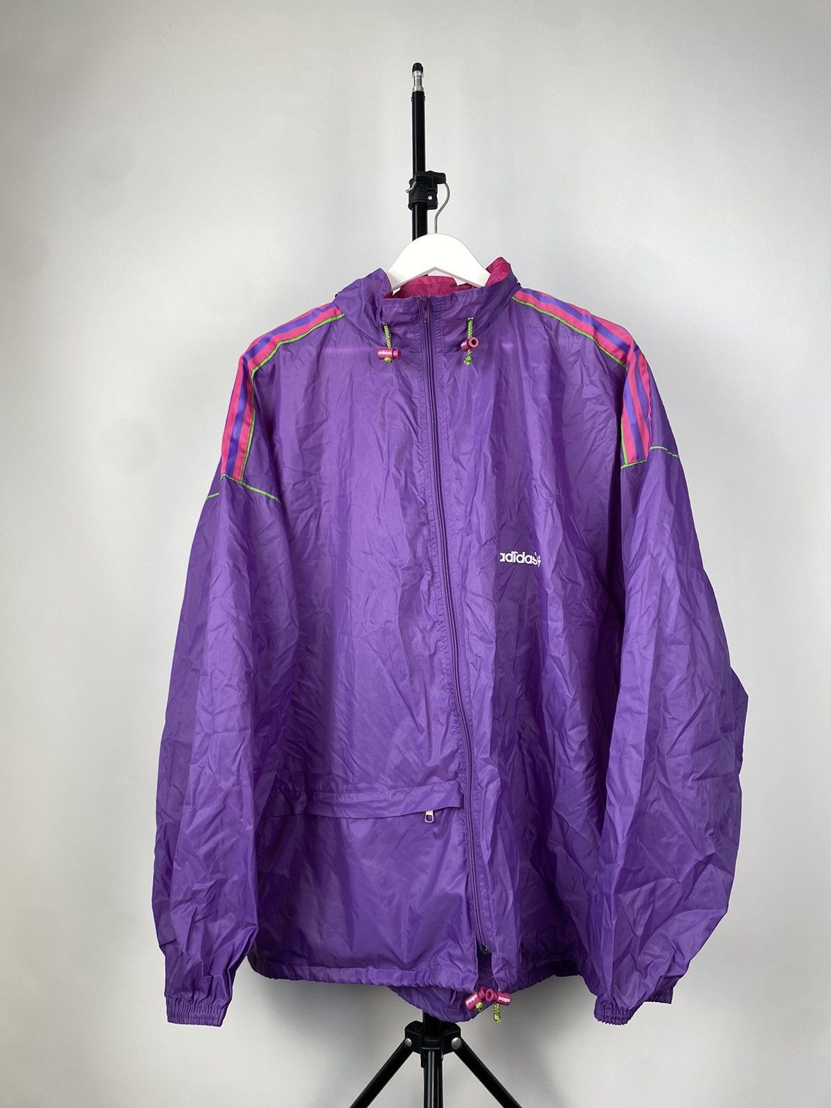 Adidas × Vintage 🔥 Rare 70-80s VNTG Raincoat Jacket Transforms into a Bag Size US L / EU 52-54 / 3 - 1 Thumbnail