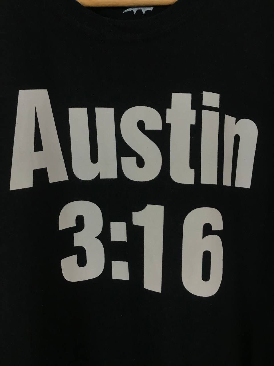WWE Austin 3:16 Stone Cold WWE WWF Wrestling overprinted tee Size US XL / EU 56 / 4 - 4 Thumbnail