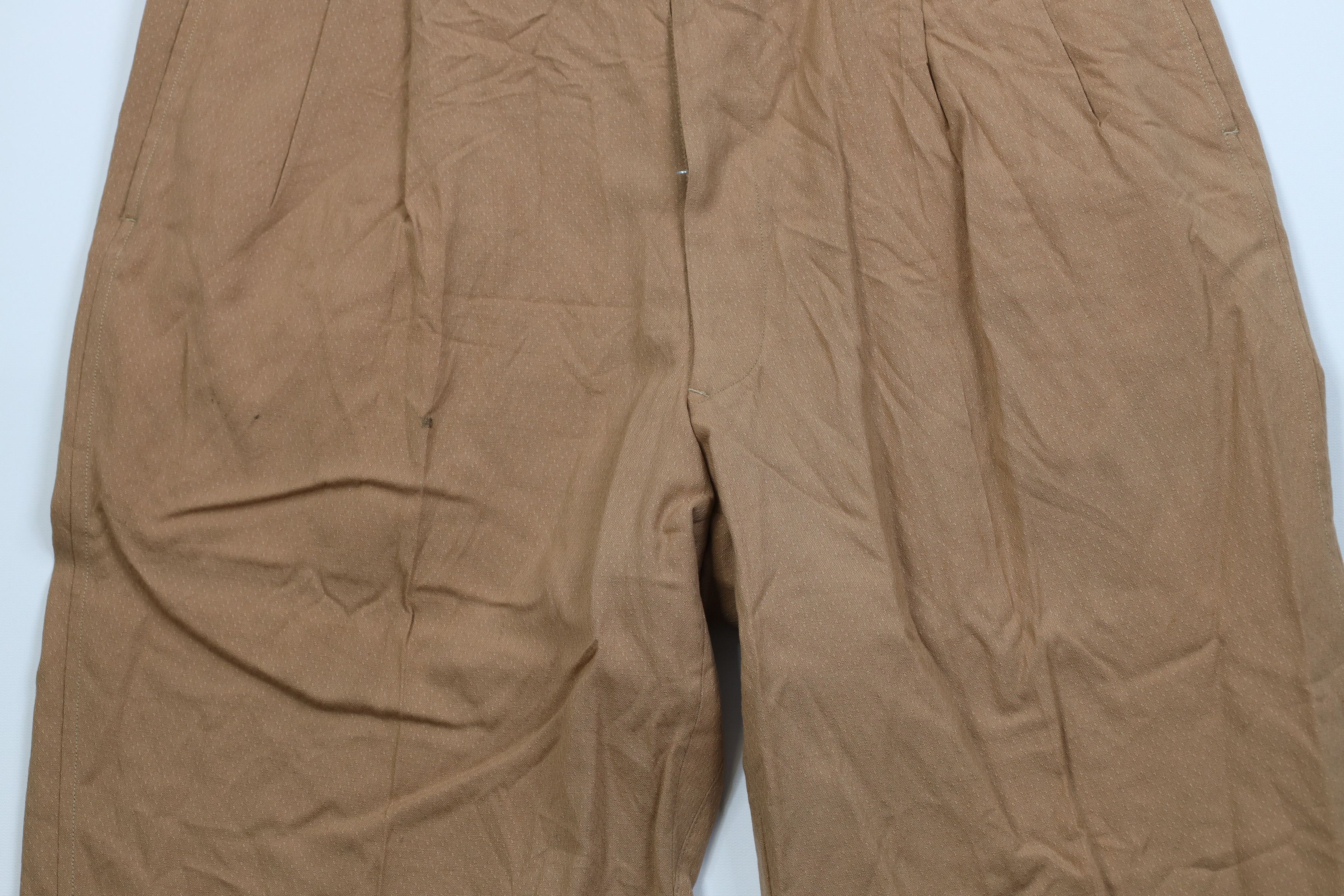 Vintage Vintage 50s Rockabilly Brocade Rayon Gabardine Chino Pants Size US 36 / EU 52 - 3 Thumbnail