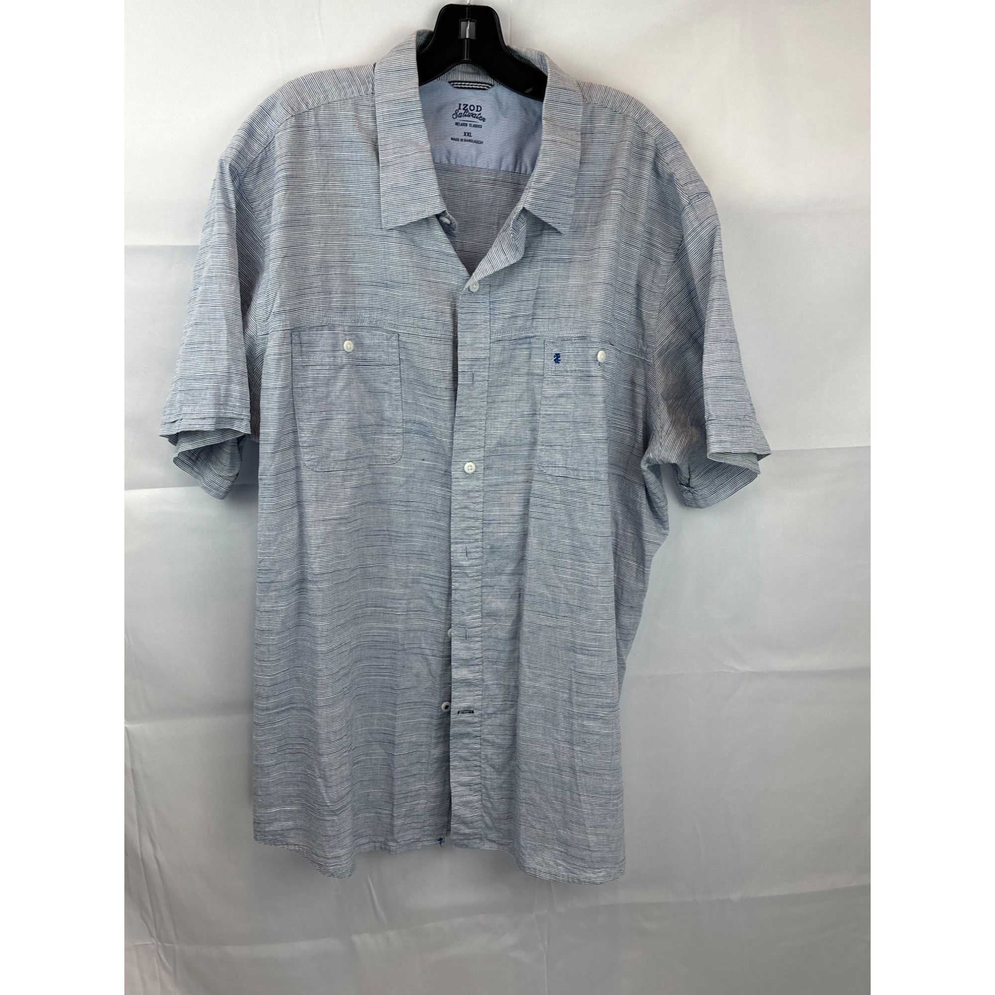 Izod Izod Saltwater Relaxed Classics XXL Short-Sleeve Button-Up S Size US XXL / EU 58 / 5 - 1 Thumbnail