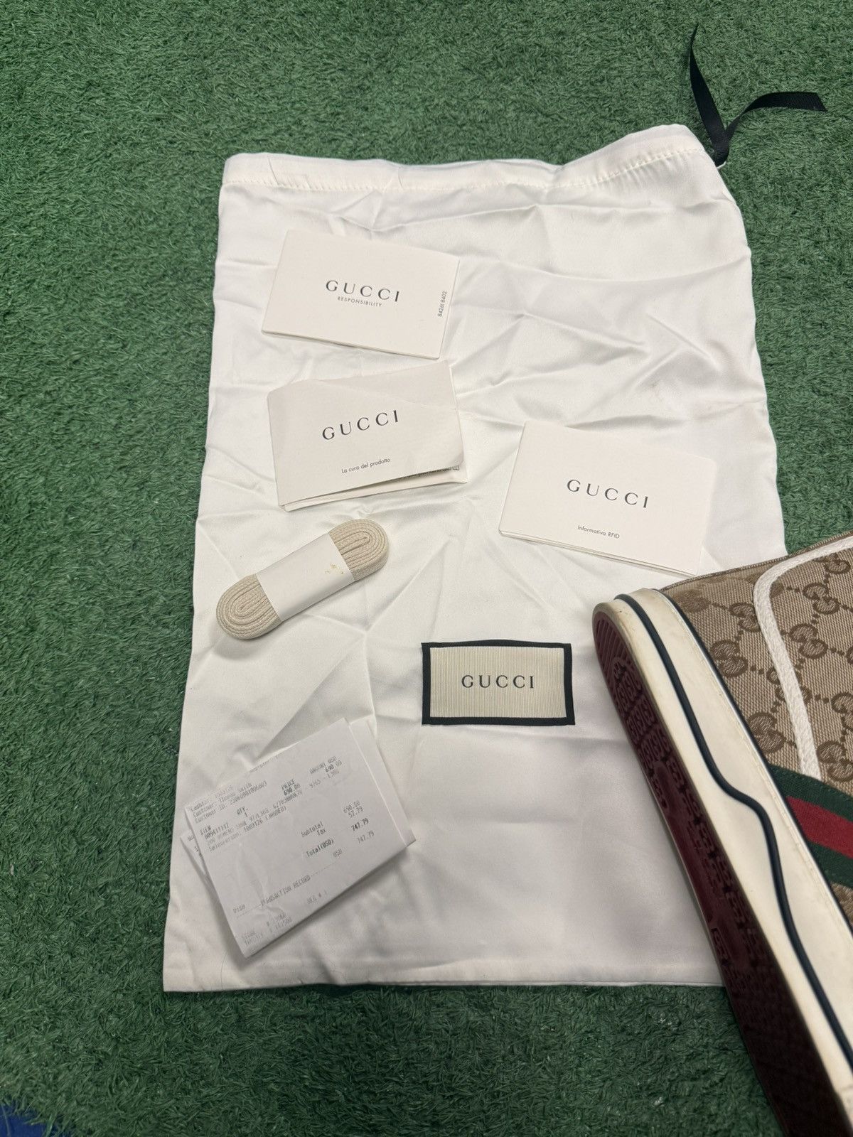 Gucci Gucci monogram high tops sz 38 Size US 8 / IT 38 - 2 Thumbnail