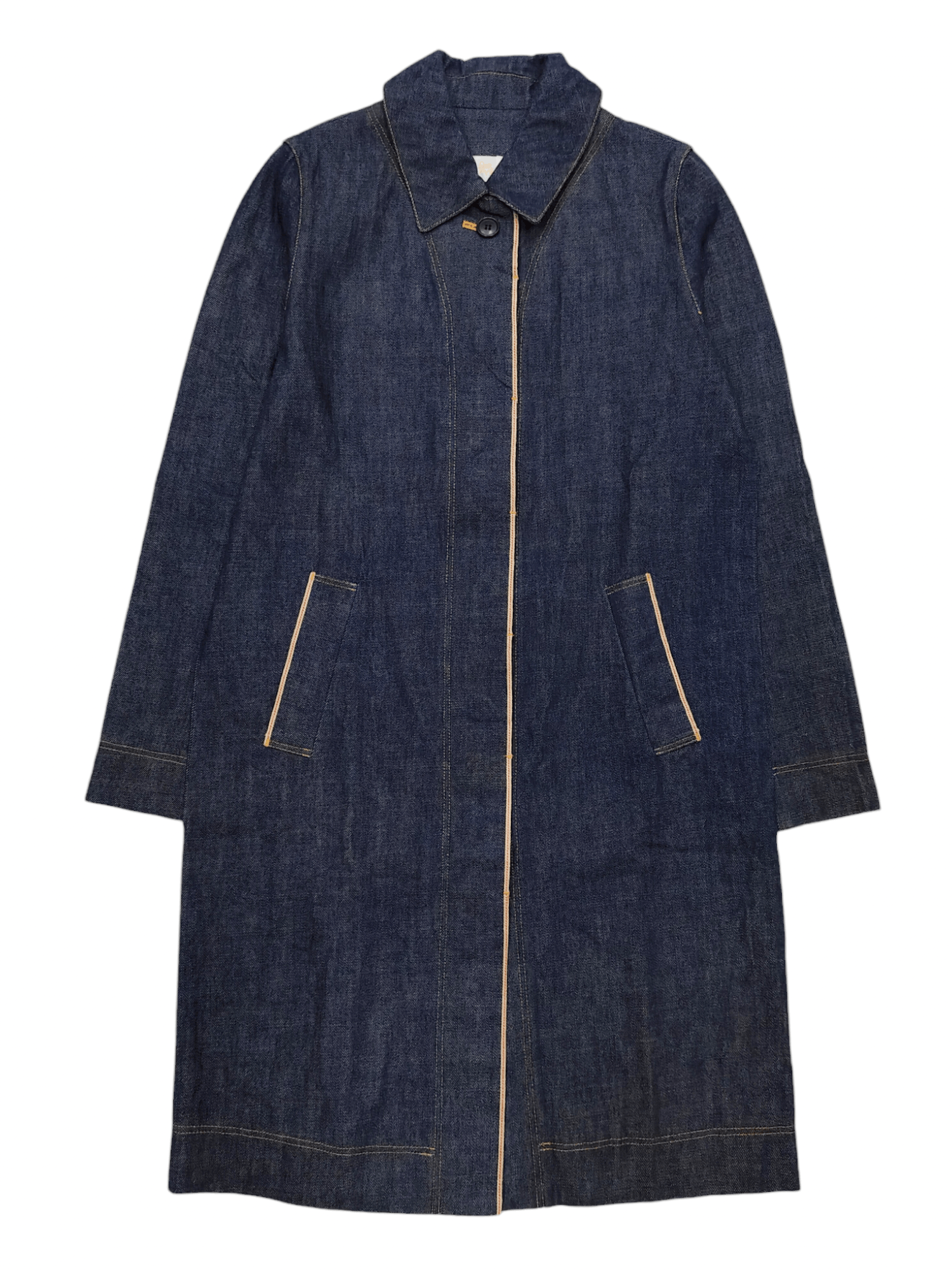 Japanese Brand 90s Joli Nana- Japanese Artsy Selvedge Denim Coat Jacket Size M / US 6-8 / IT 42-44 - 1 Thumbnail
