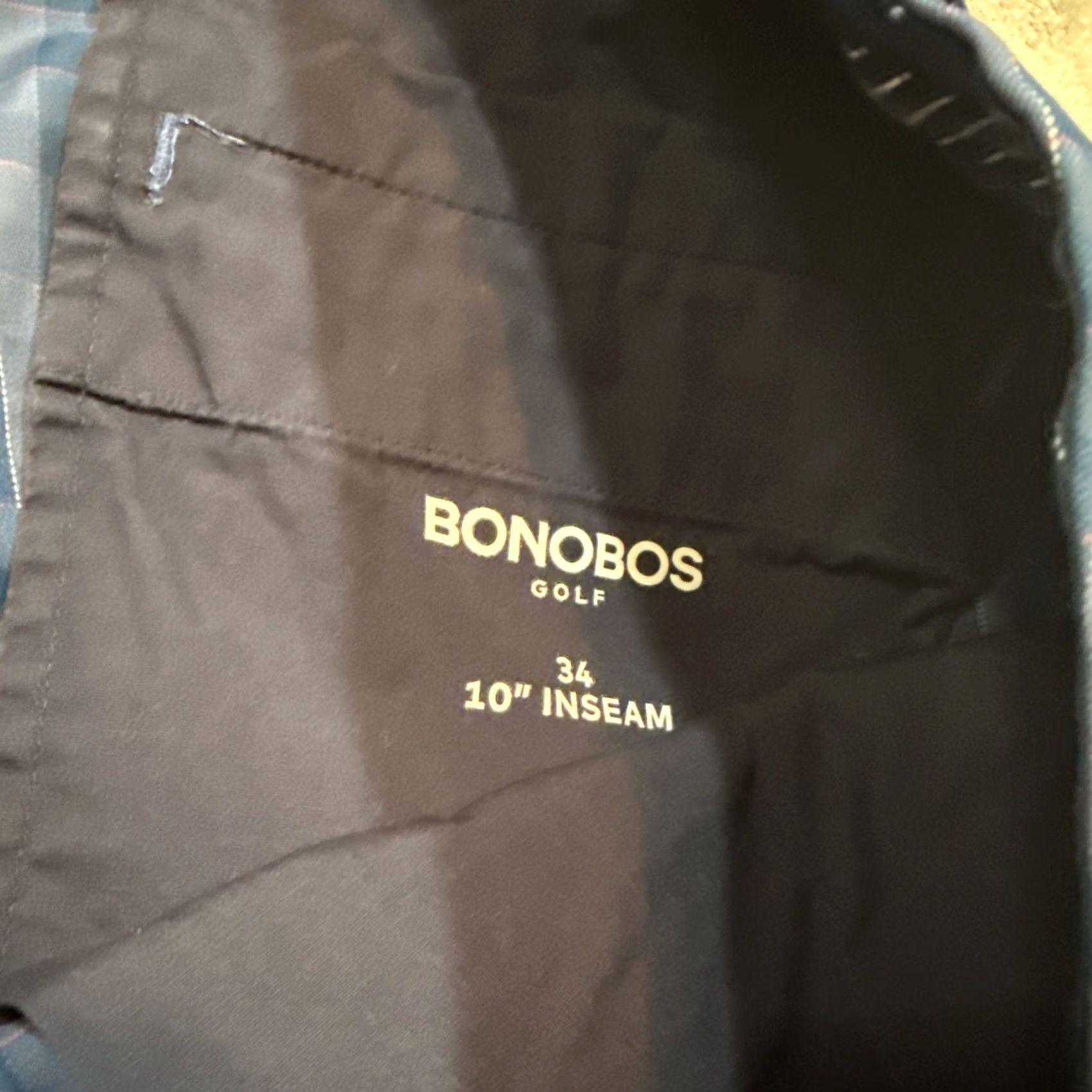Bonobos Bonobos Highland Tour Golf Shorts Mens 34 Blue Plaid 10” Golf Performance Chino with Flat Front Inseam 10in Mid Rise Adjustable Everyday Wear Mens Size US 34 / EU 50 - 2 Thumbnail