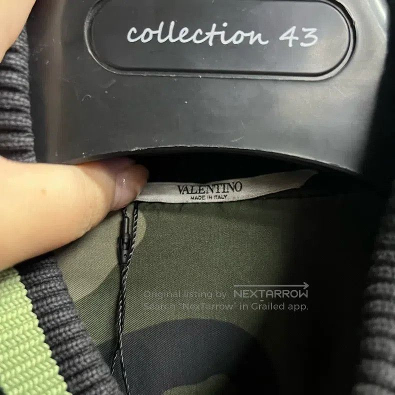 Valentino Valentino Blue letter appliqué single-breasted baseball je Size US S / EU 44-46 / 1 - 2 Thumbnail