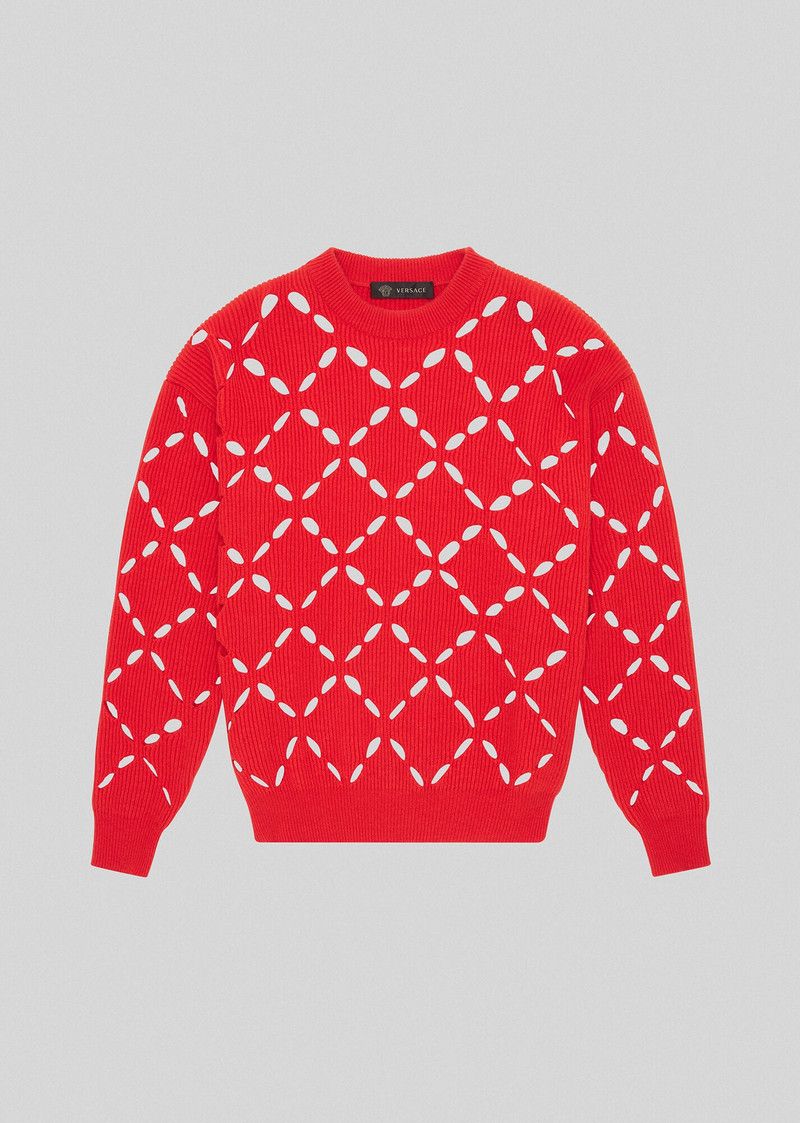 Versace o1y0226 Sweater in Red Size XS / US 0-2 / IT 36-38 - 1 Thumbnail