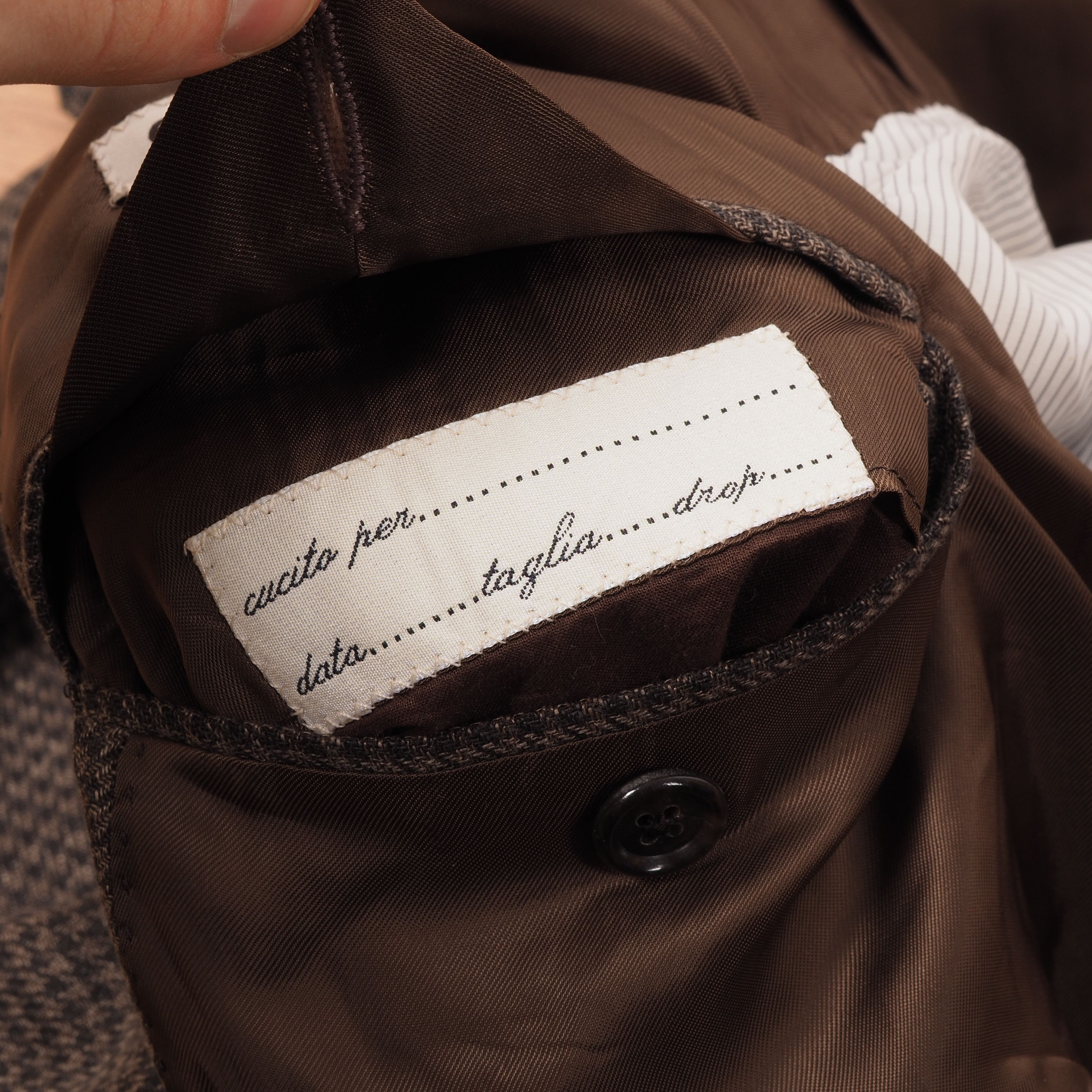 Caruso × Handmade RAFFAELLE CARUSO Linen Wool Silk Sport Coat Blazer Jacket Size 42R - 5 Thumbnail