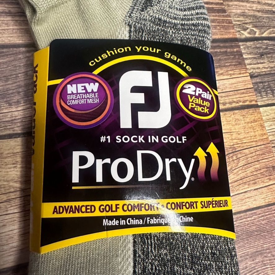 Footjoy FootJoy Men's ProDry Advanced Low Cut Golf Socks 2 Pack NWT Size ONE SIZE - 2 Thumbnail