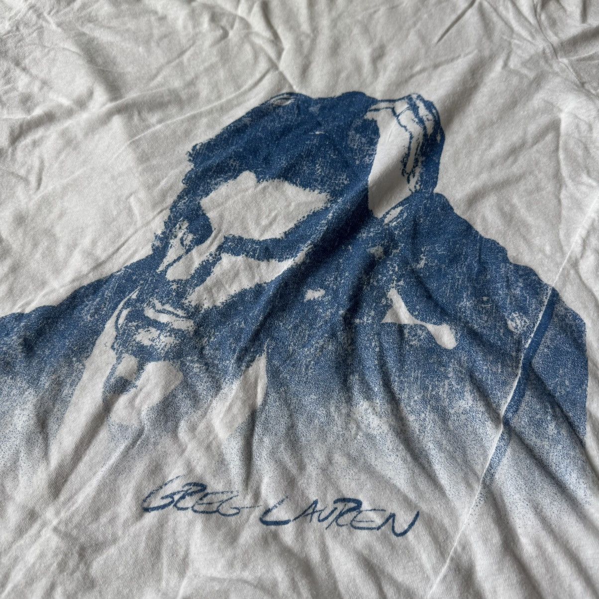 Greg Lauren Greg Lauren - Portrait T-Shirt - White / Blue Size US M / EU 48-50 / 2 - 2 Thumbnail
