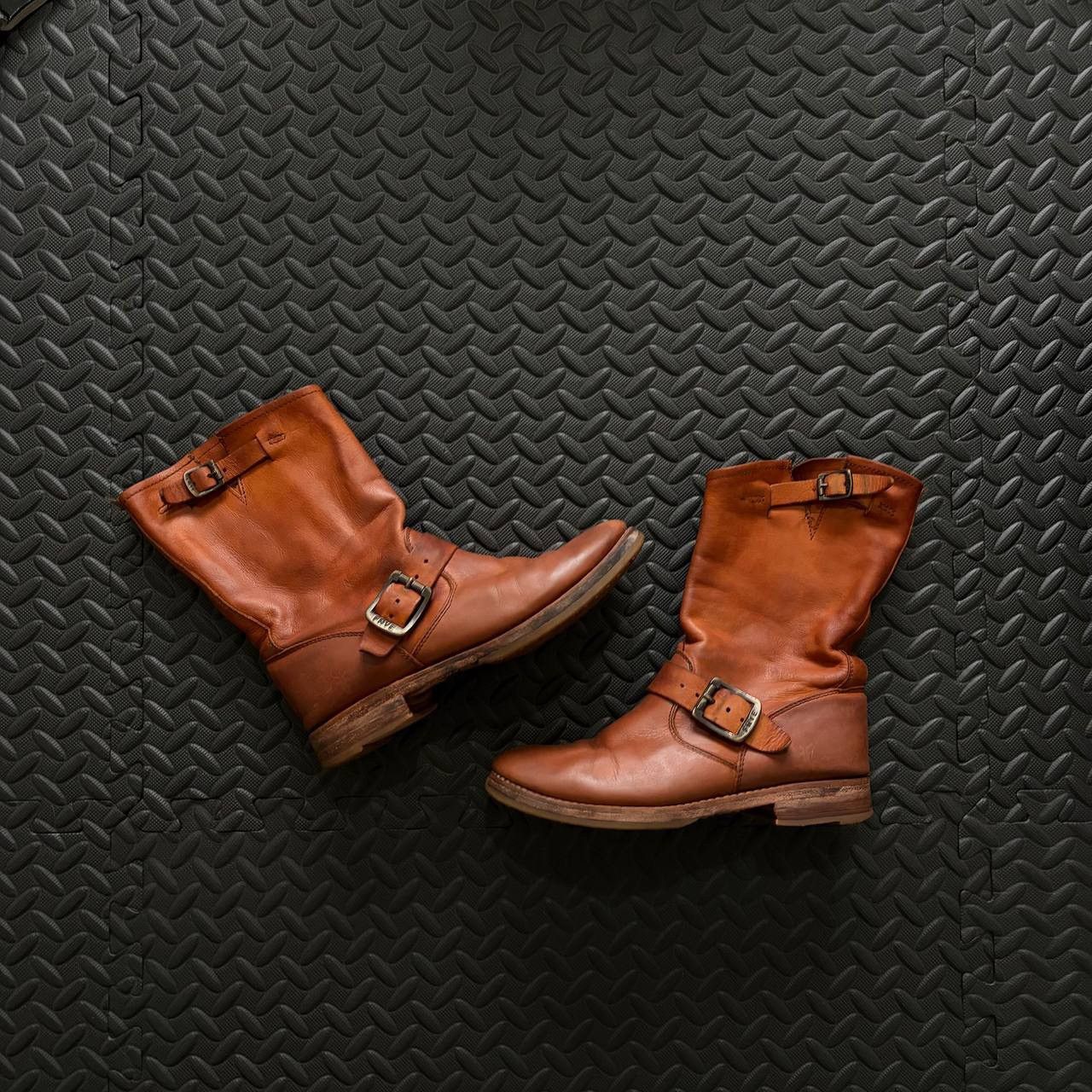 Frye Frye Engineer Boots Brown Leather Size US 6.5 / EU 39-40 - 1 Thumbnail